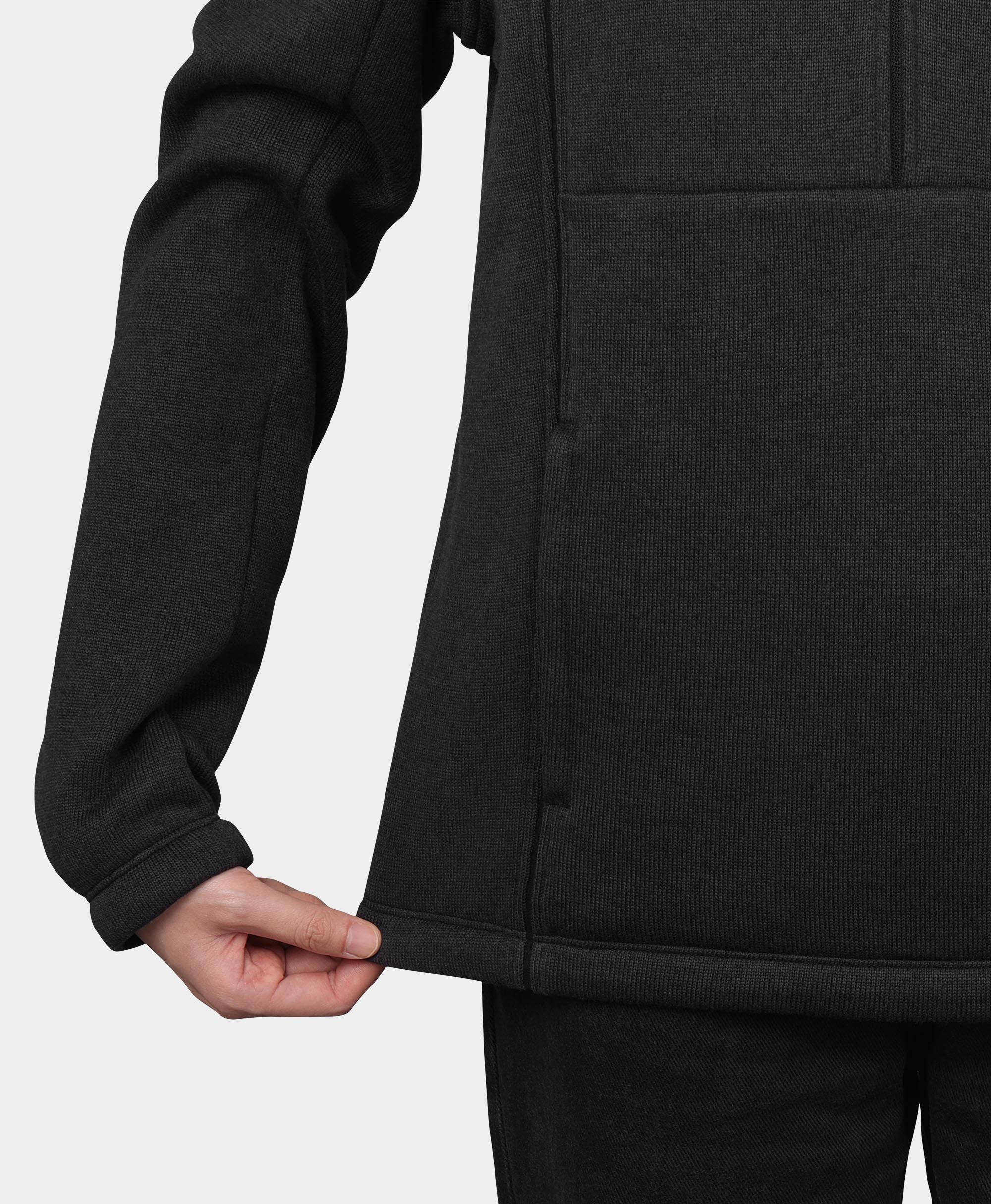 ORORO Heated (Open-box) Augusta Women's 4-Zone Heated Sweater Fleece Qtr Zip Jacket (Battery Set Not Included) - Image 6