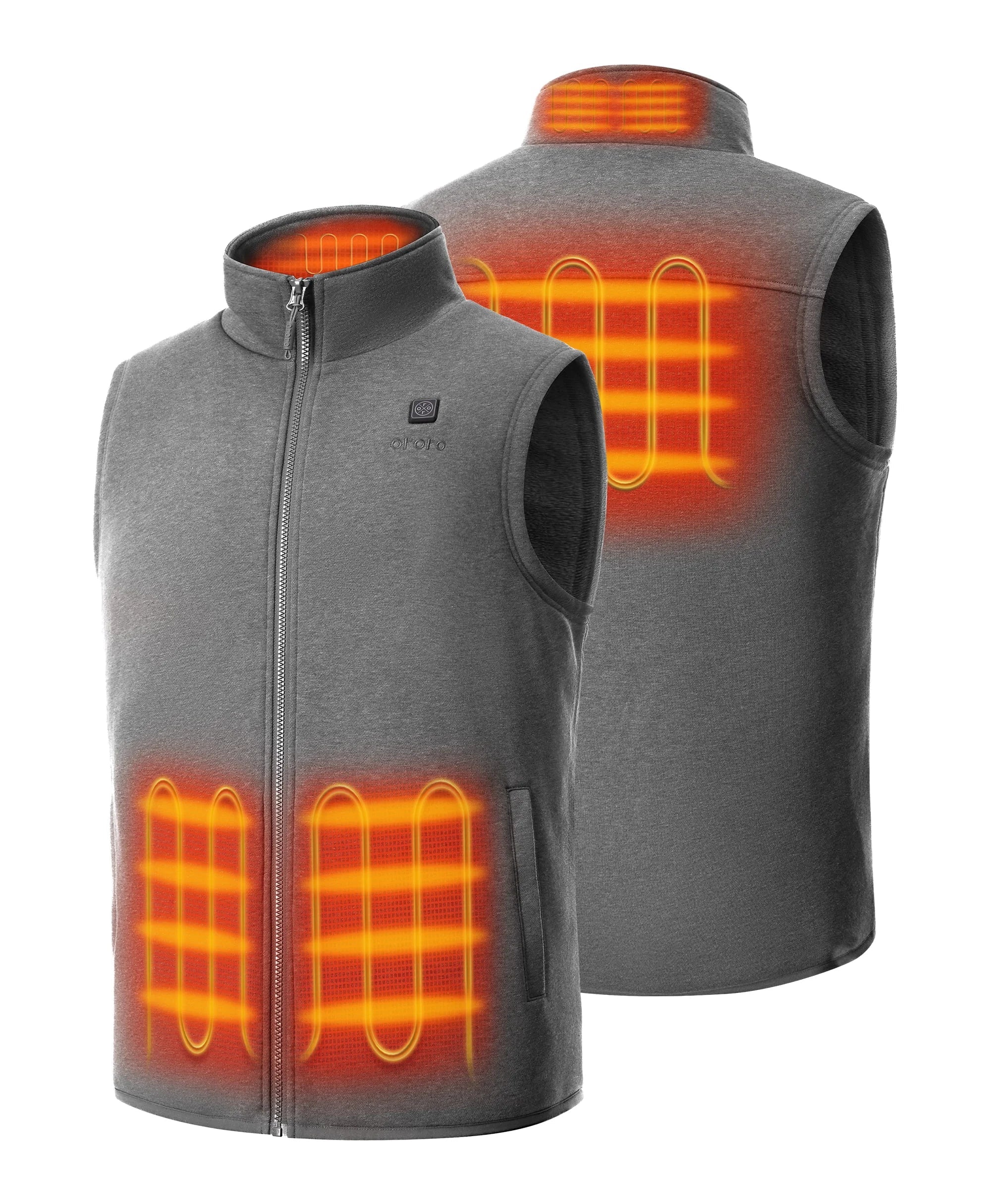 ORORO Heated Men's Heated Fleece Vest (Apparel Only) - Image 9