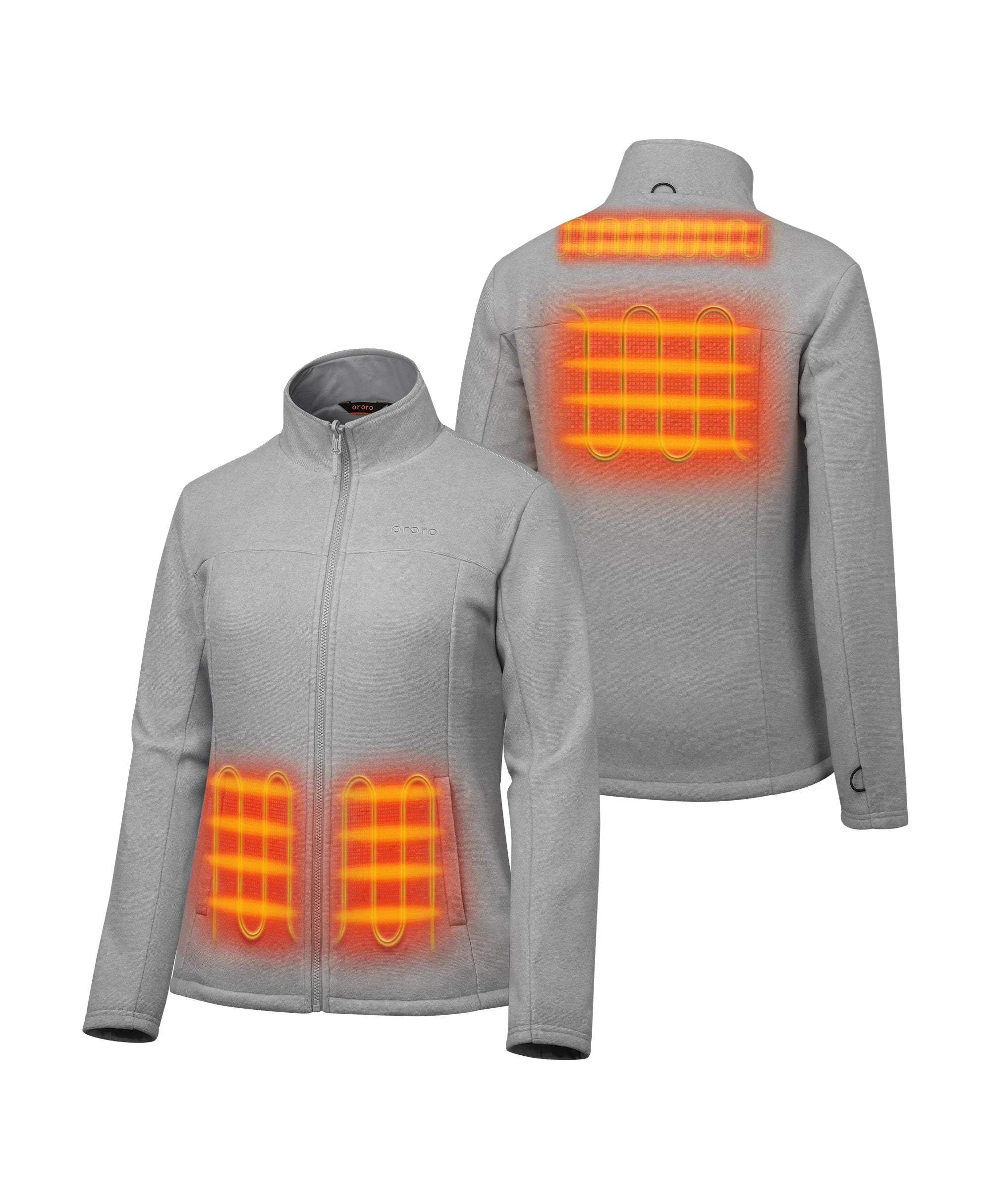 ORORO Heated (Open-box) River Ridge Women's Heated Fleece Liner Jacket (Battery Set Not Included) - Image 35