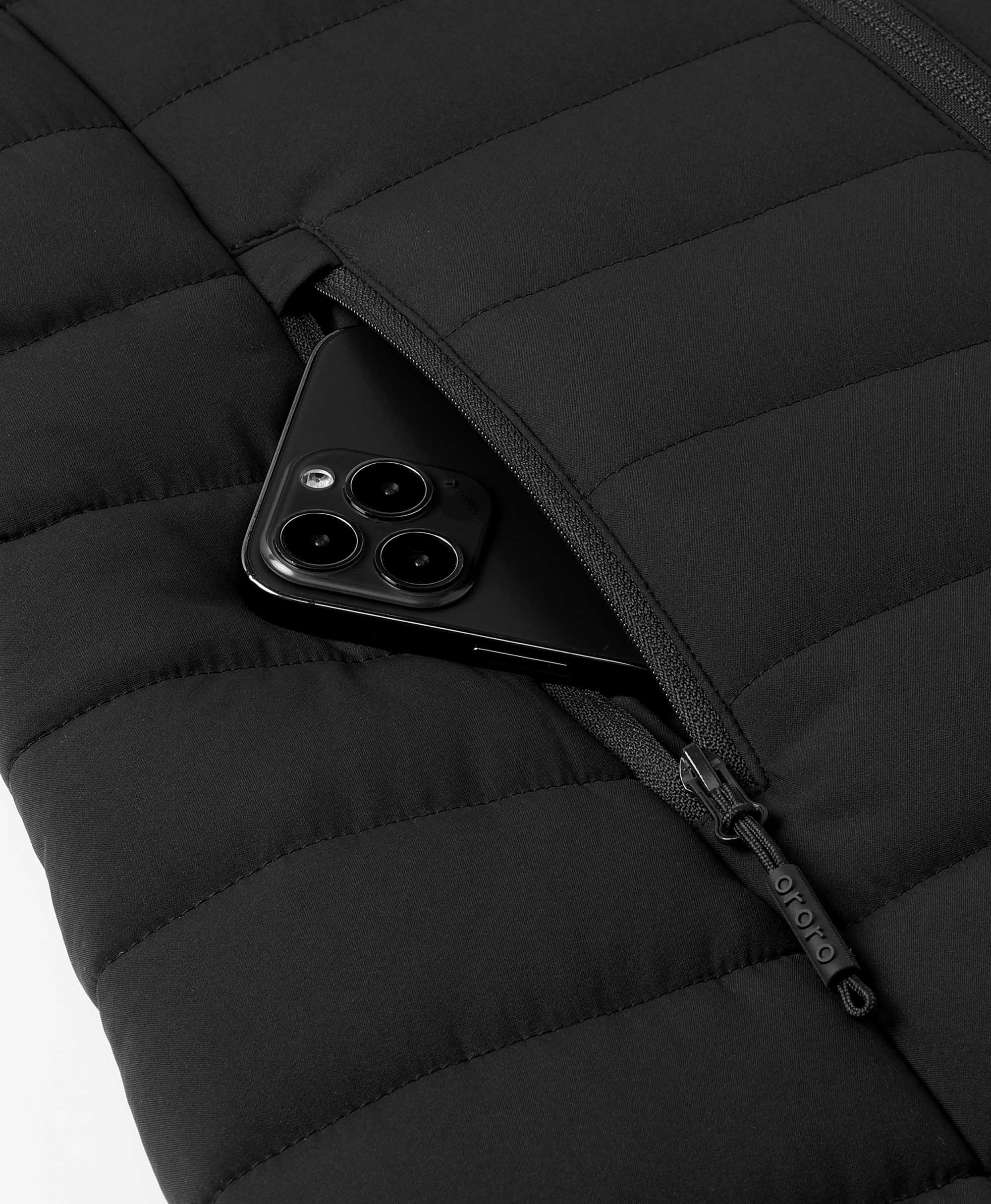 ORORO Heated Tribeca Women's Heated Long Puffer Vest - Image 18