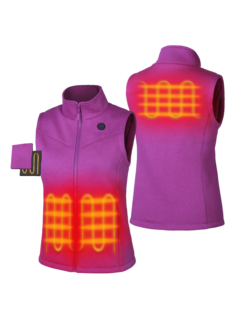 ORORO Heated Women's Heated Fleece Vest - New Colors (ORORO Heated Final Sale) - Image 18