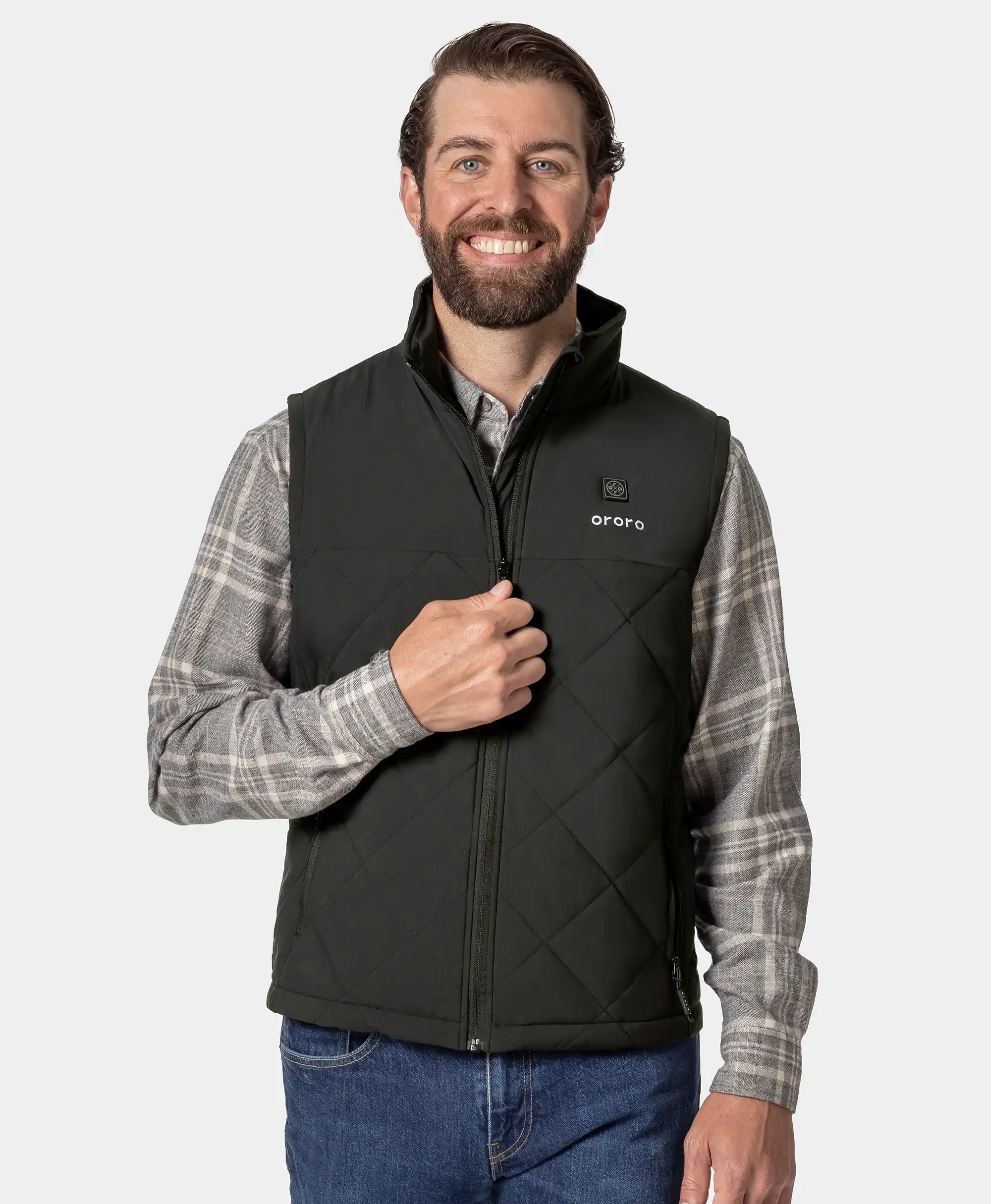 ORORO Heated Men's Heated Quilted Vest - Image 4