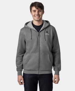 ORORO Heated Element Unisex 4-Zone Fleece Heated Hoodie