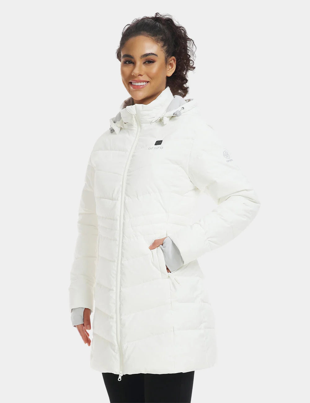 ORORO Heated Women's Heated Puffer Parka Jacket (Apparel Only) - Image 12