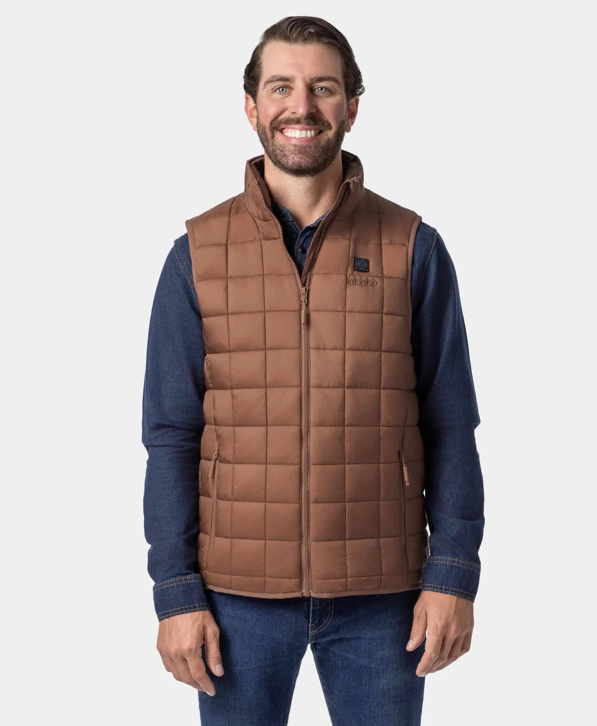 ORORO Heated (Open-box) Prism Men's 4-Zone Heated Quilted Vest (Battery Set Not Included) - Image 19