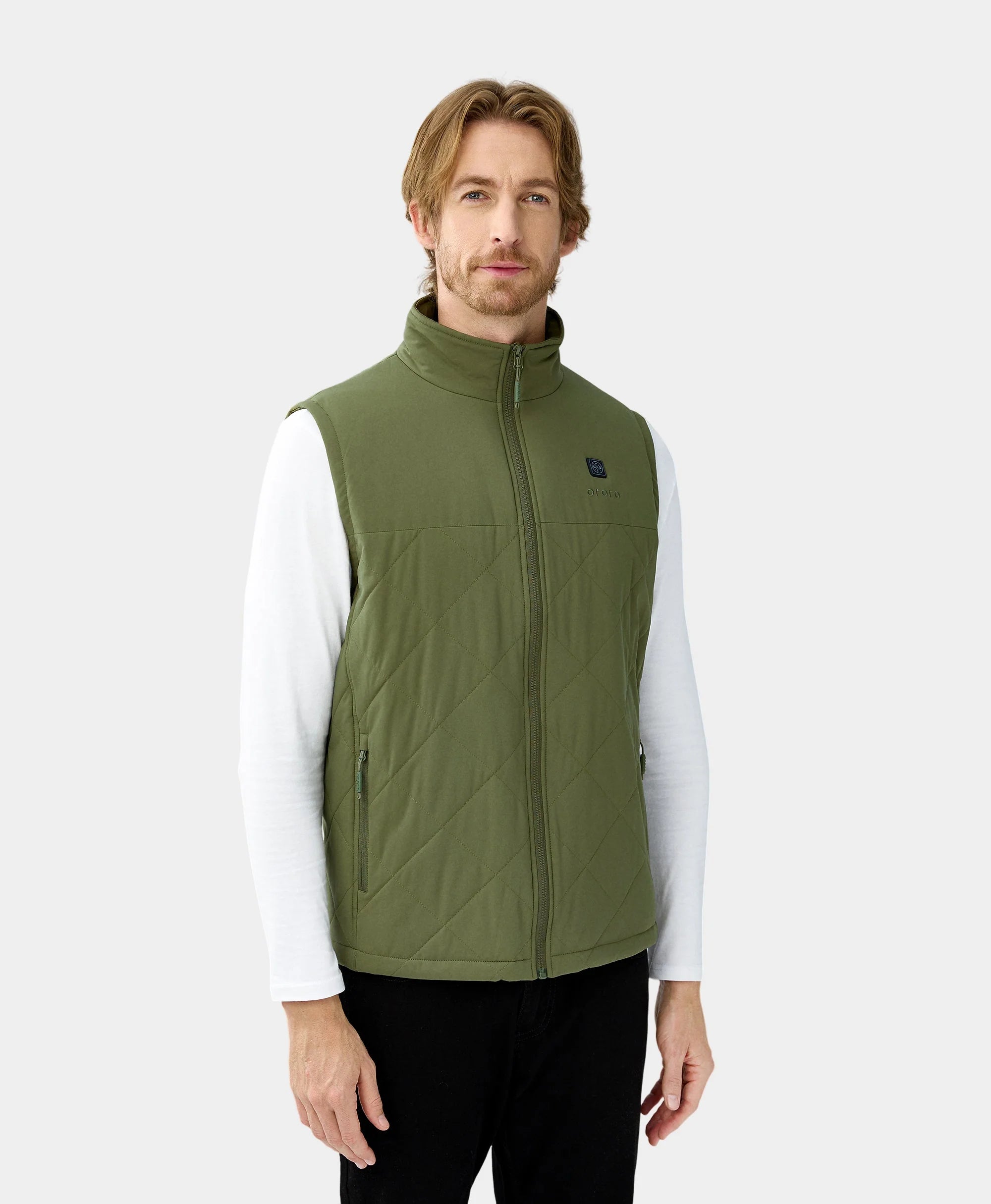 ORORO Heated Men's Heated Quilted Vest (Apparel Only) - Image 19