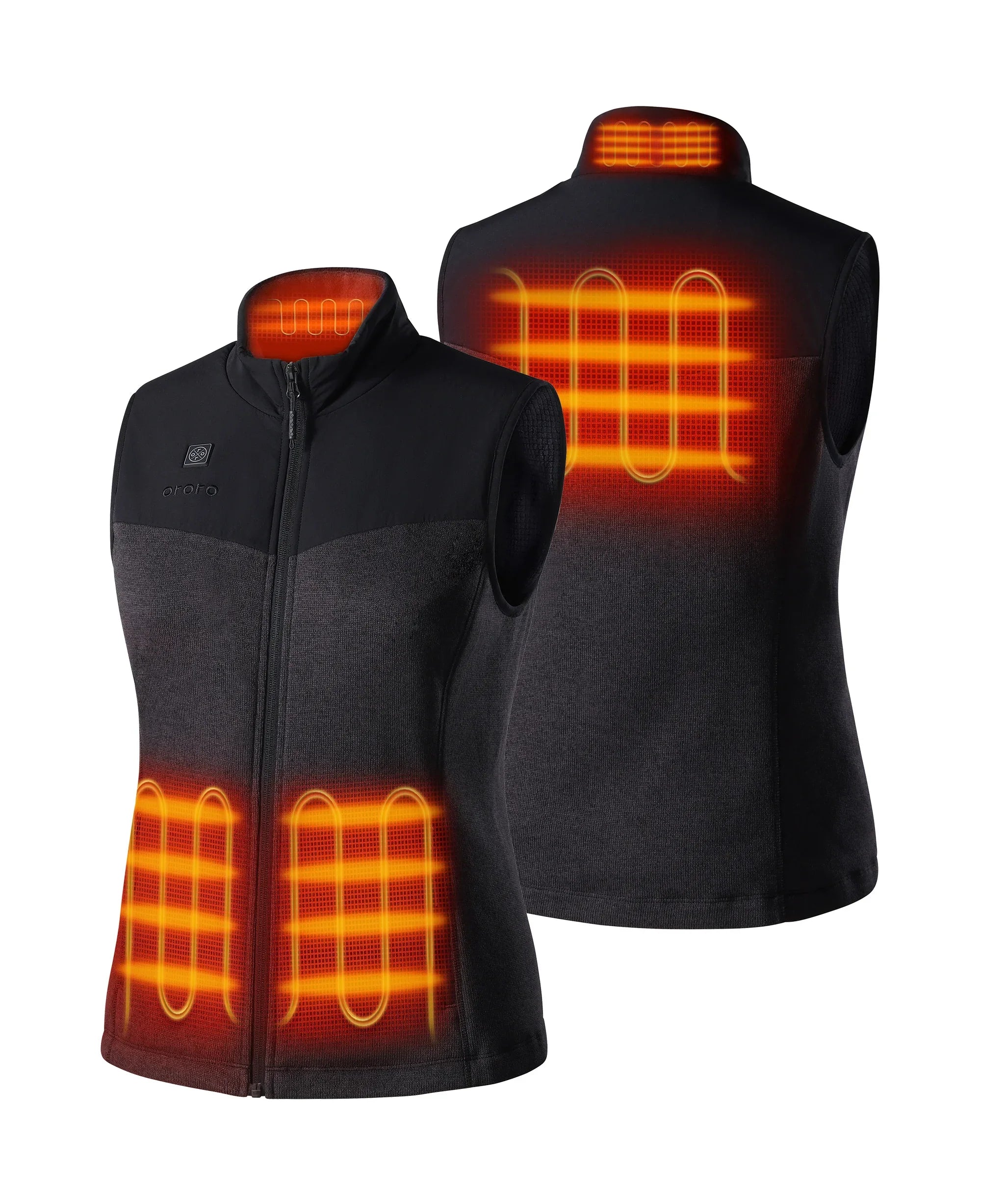 ORORO Heated Augusta Women's Heated Sweater Fleece Vest (Apparel Only) - Image 15