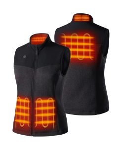 Alternative view of ORORO Heated (Open-box) Augusta Women's Heated Sweater Fleece Vest (Battery Set Not Included)