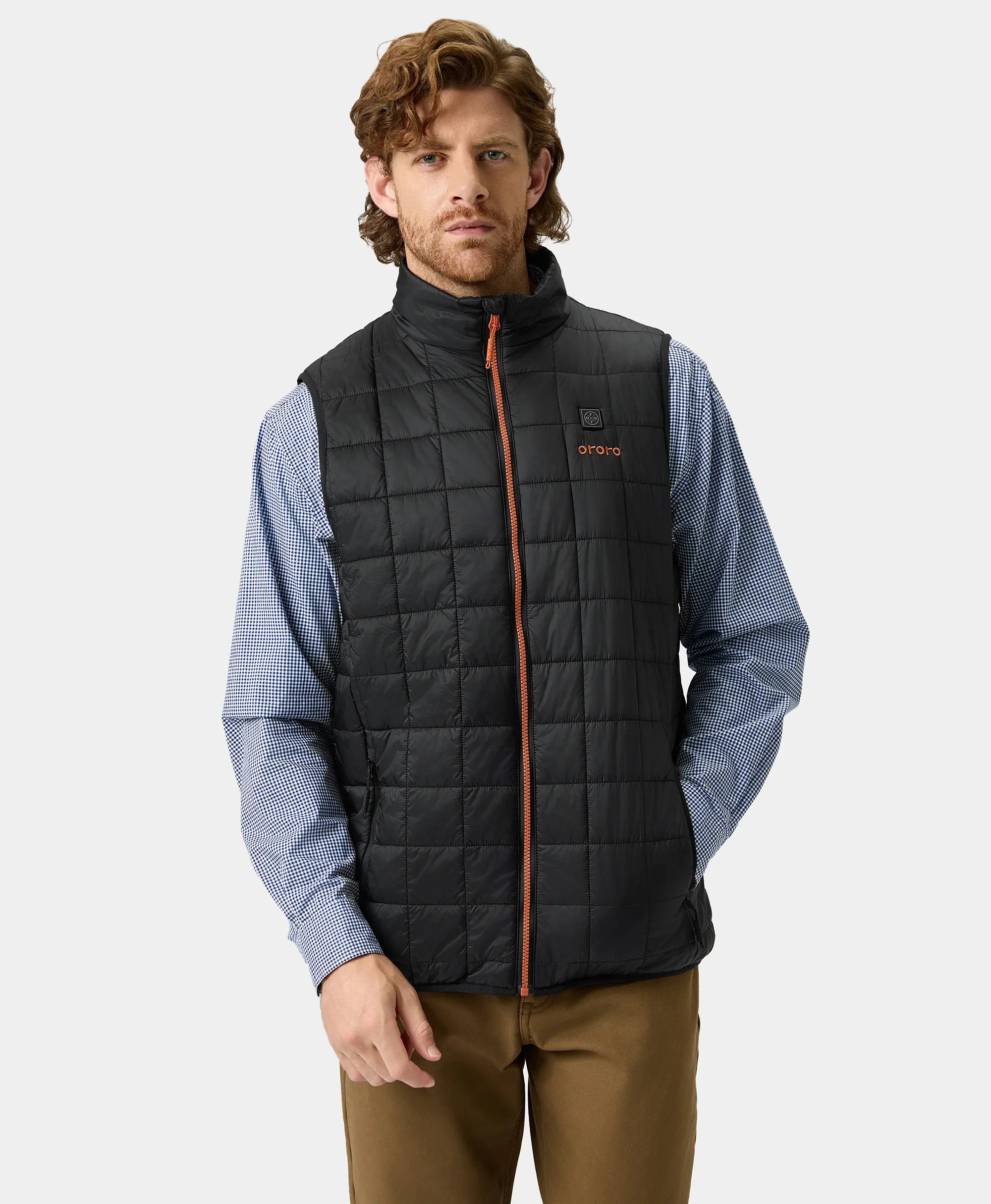 ORORO Heated (Open-box) Prism Men's 4-Zone Heated Quilted Vest (Battery Set Not Included) - Image 2