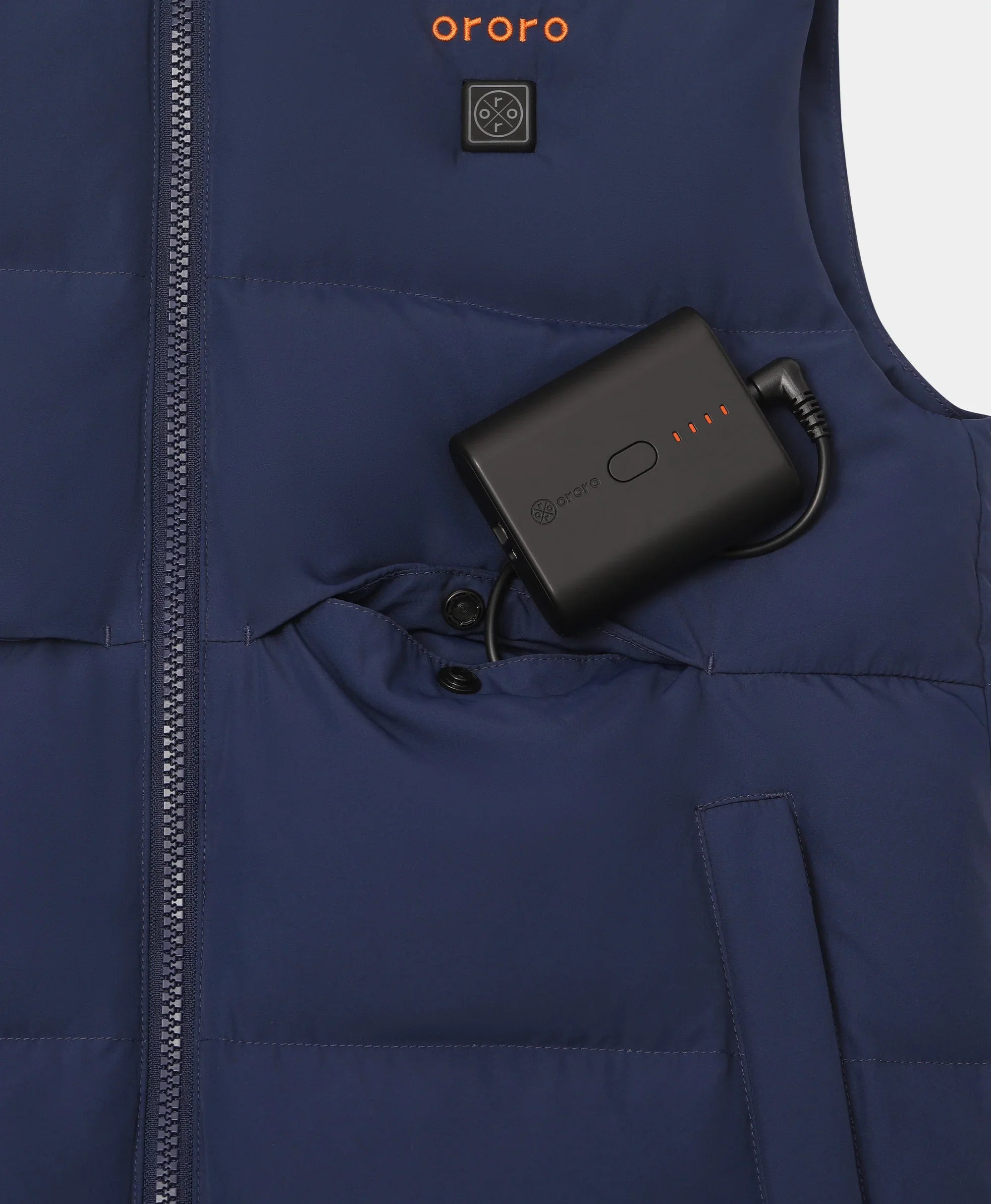 ORORO Heated (Open-box) Kids' 4-Zone Hooded Heated Down Vest (Battery Set Not Included) - Image 14