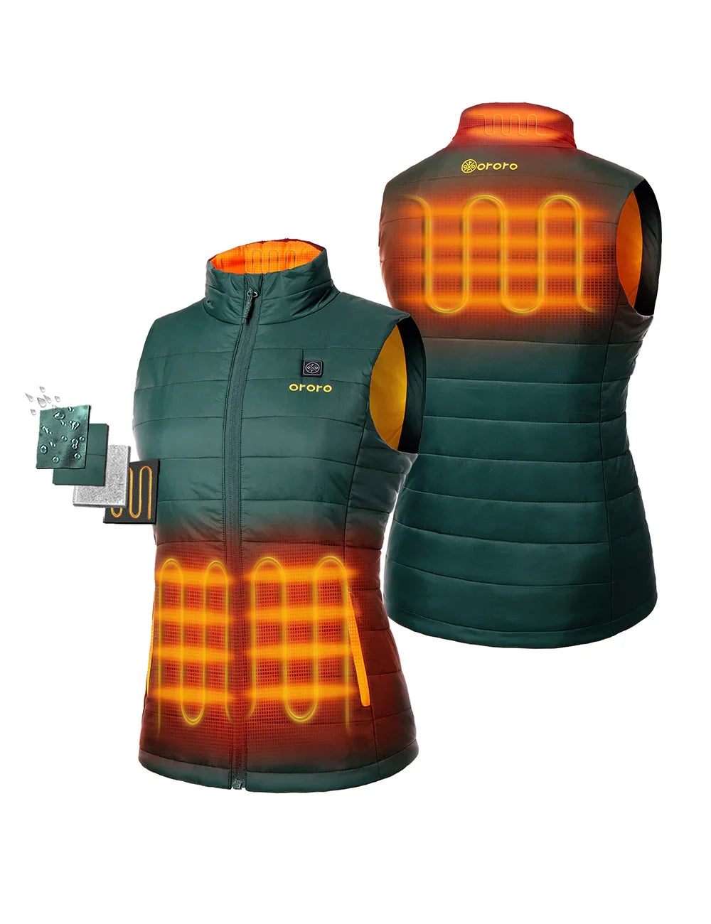 ORORO Heated (Open-box) Women's Classic Heated Vest (Battery Set Not Included) - Image 31