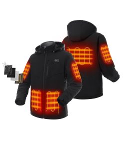 Alternative view of ORORO Heated Bundle Deal - ORORO Heated Men's Heated Dual Control Jacket (Pocket Heating) & Extra PD 5K Battery