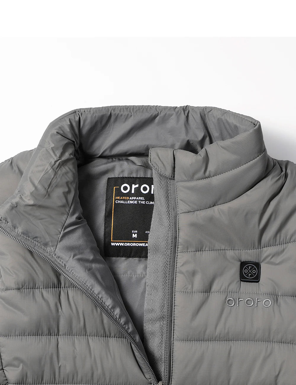 ORORO Heated Women's Classic Heated Vest - Gray - Image 9