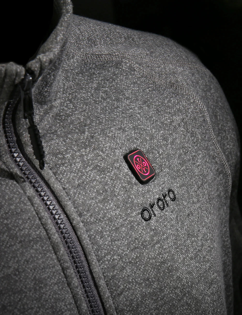 ORORO Heated Men's Heated Full-Zip Fleece Jacket (Apparel Only) - Image 5