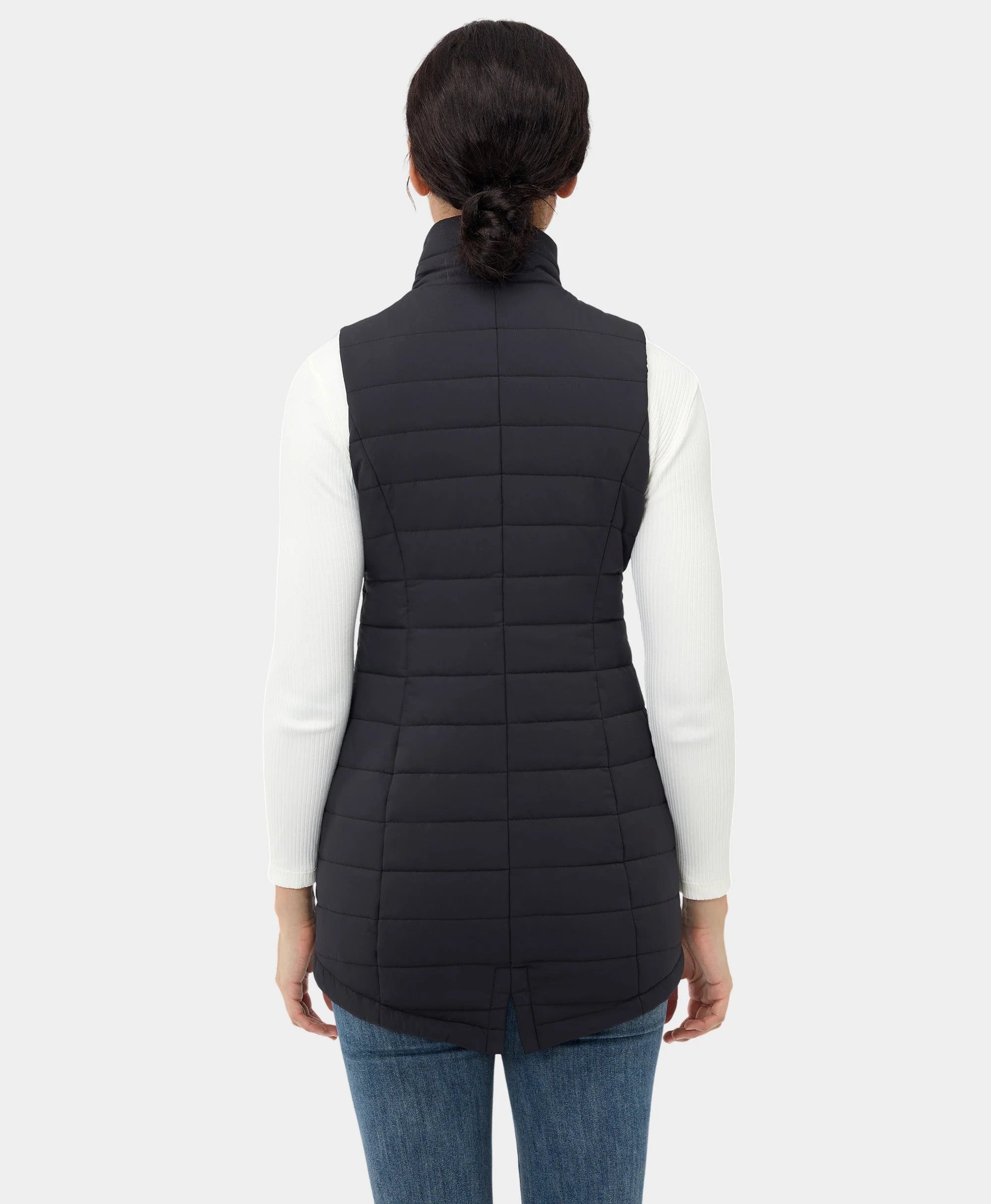 ORORO Heated Tribeca Women's Heated Long Puffer Vest (Apparel Only) - Image 64