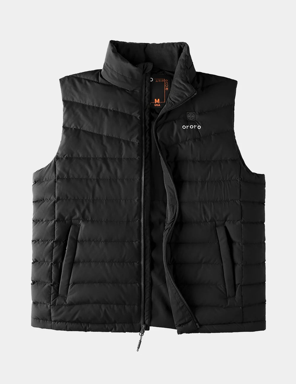 ORORO Heated Men's Heated Lightweight Down Vest - Image 20