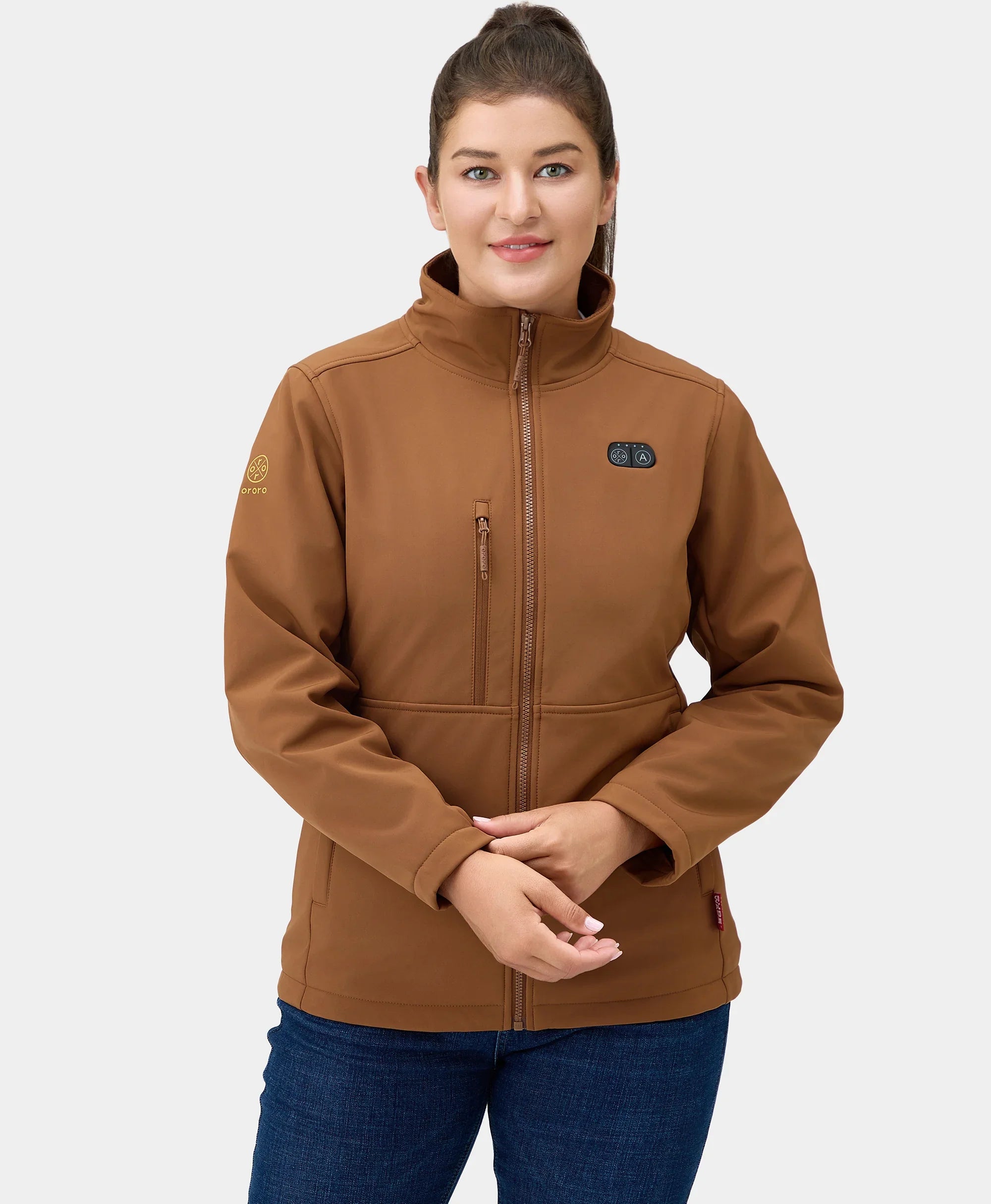 ORORO Heated Maverick ORORO Heated SureWarm® Women's 6-Zone Dual-Control Heated Softshell Jacket - Image 47