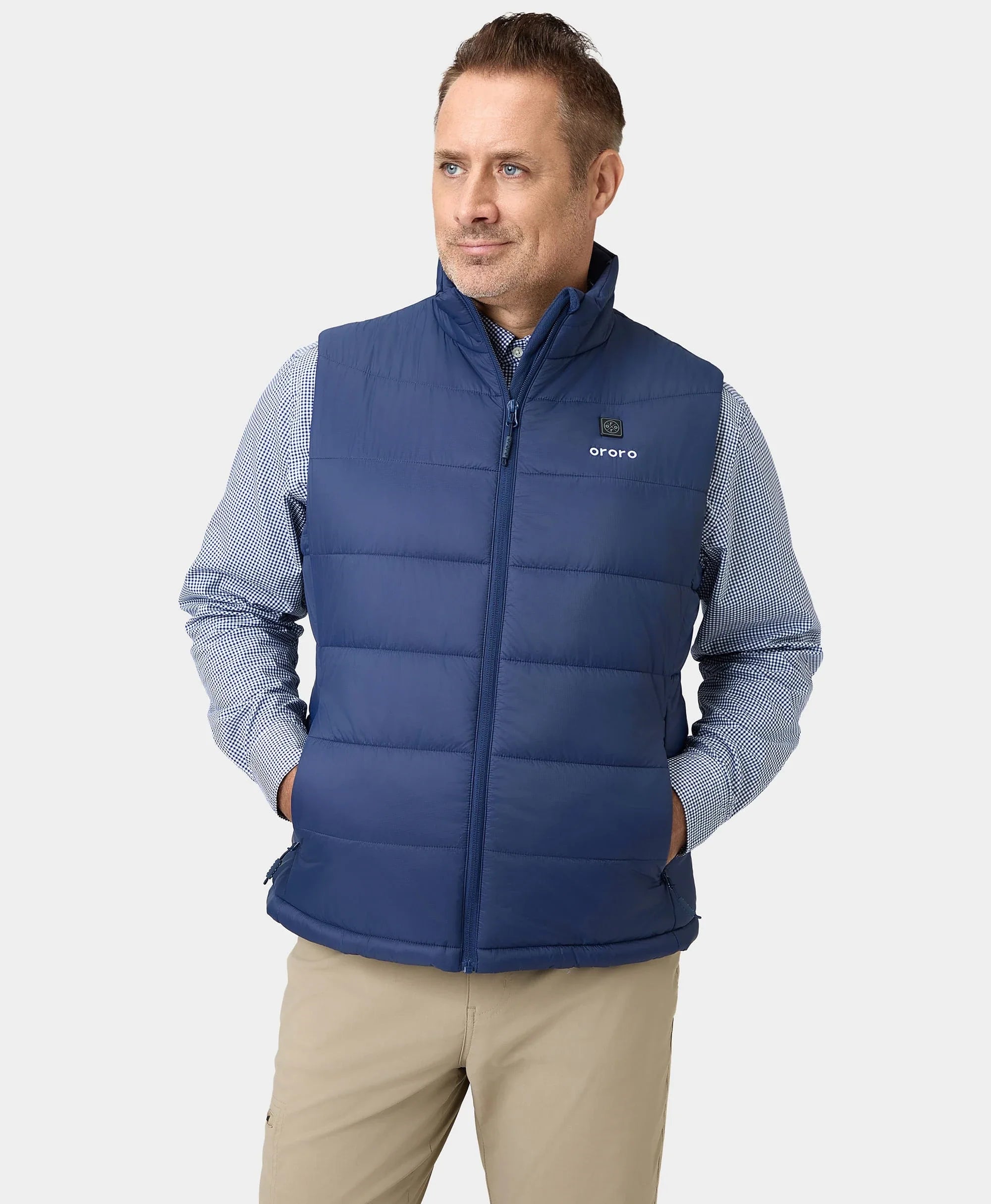 ORORO Heated Men's Classic Heated Vest (Apparel Only) - Image 30