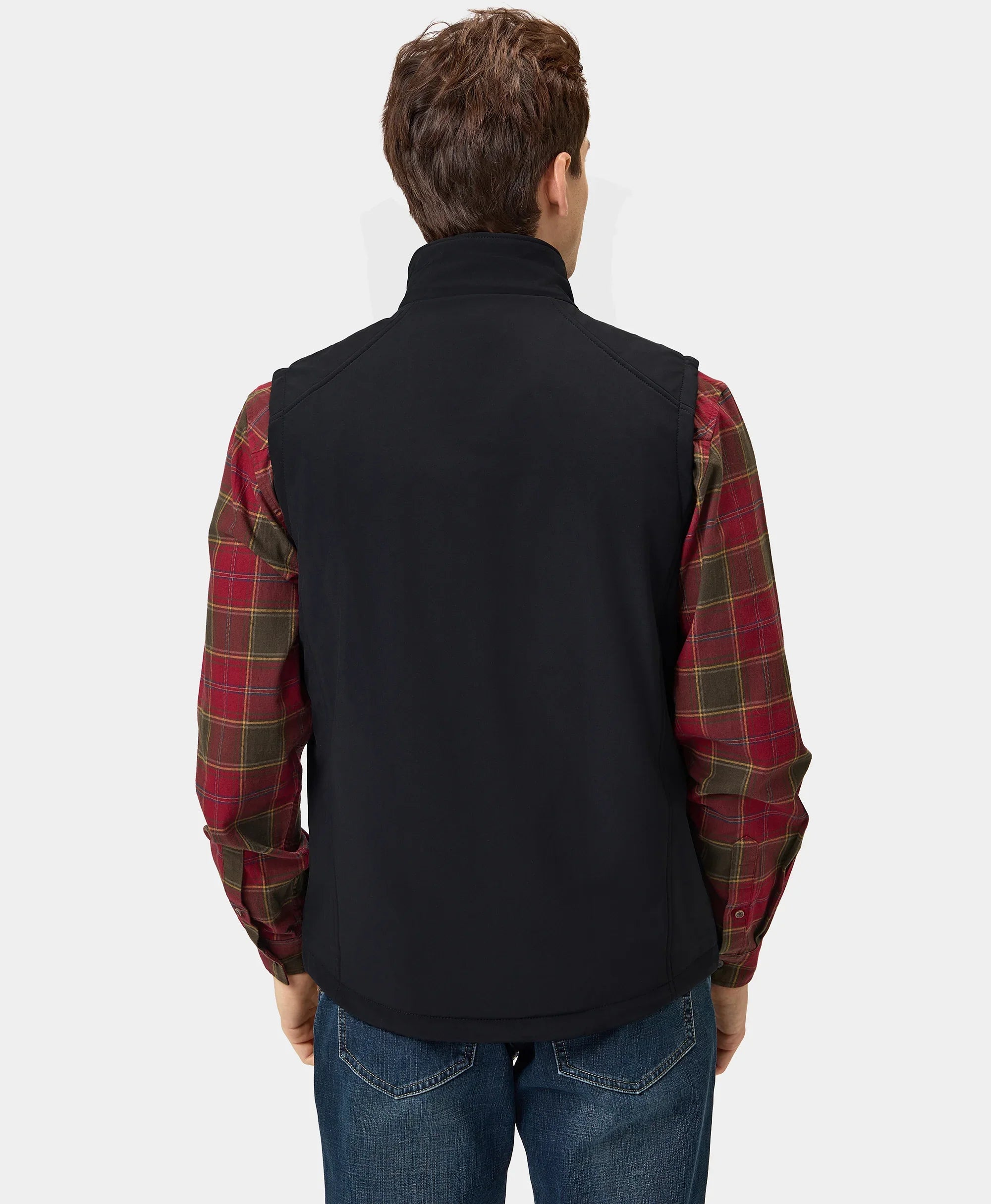 ORORO Heated Men's Heated Softshell Vest - Lower Back Heating - Image 17