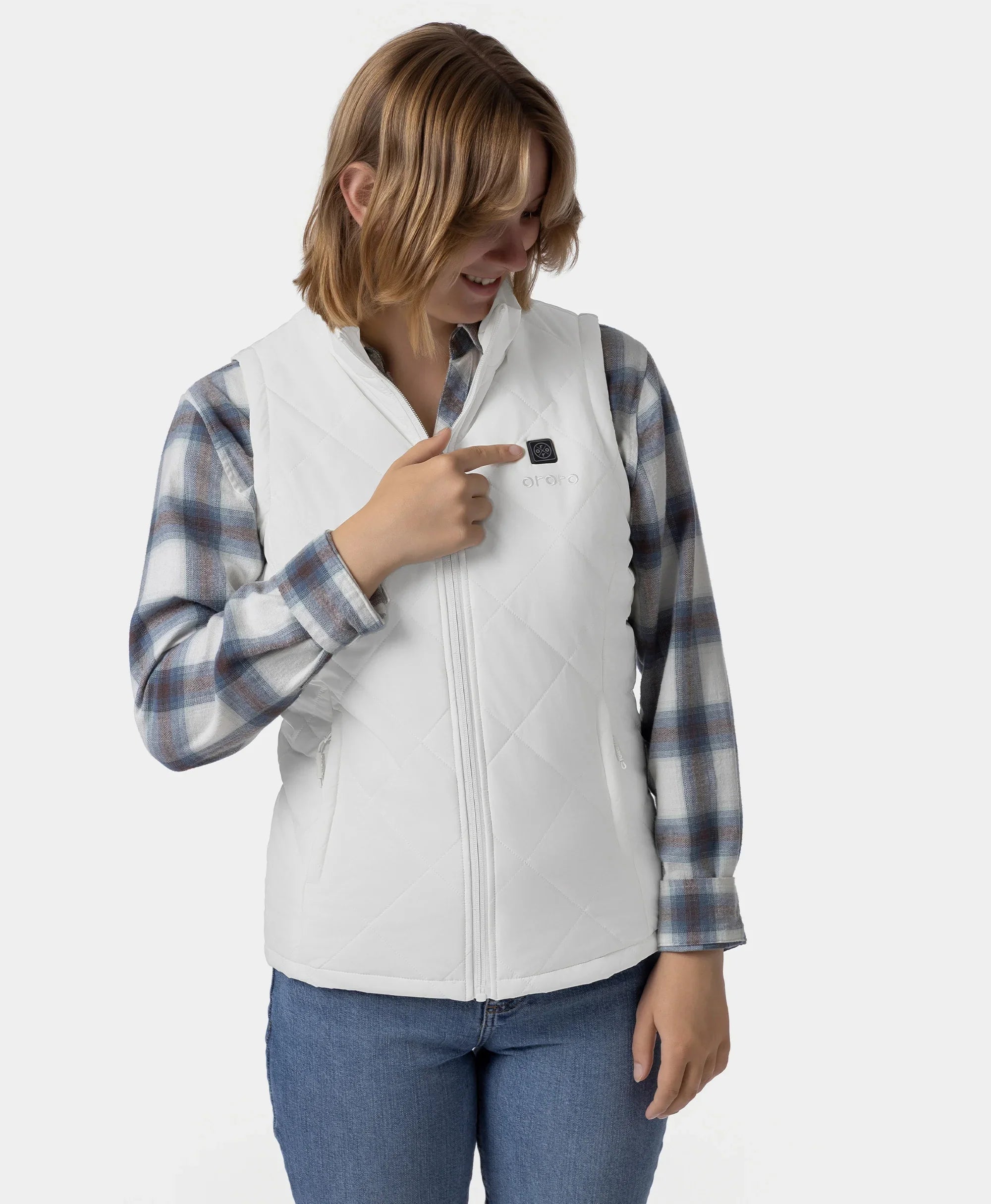 ORORO Heated Women’s Junior 4-Zone Heated Quilted Vest - Image 5