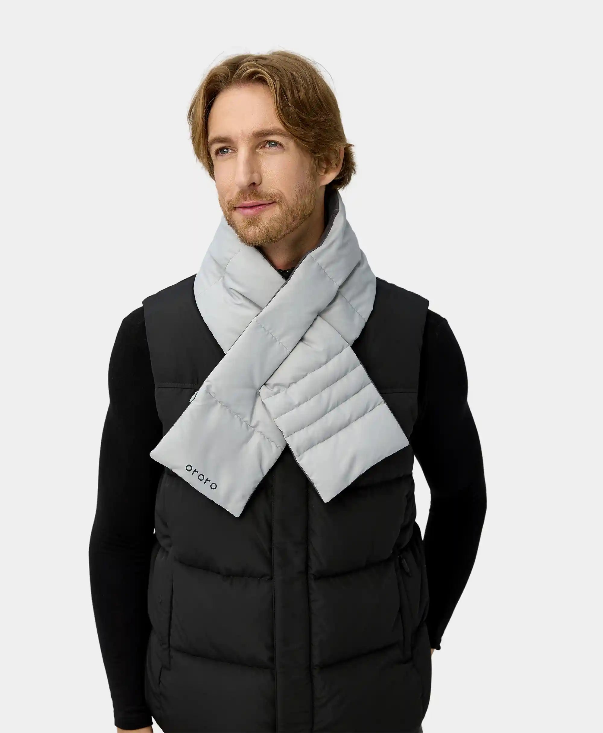 ORORO Heated Unisex Heated Puffer Down Scarf - Image 15