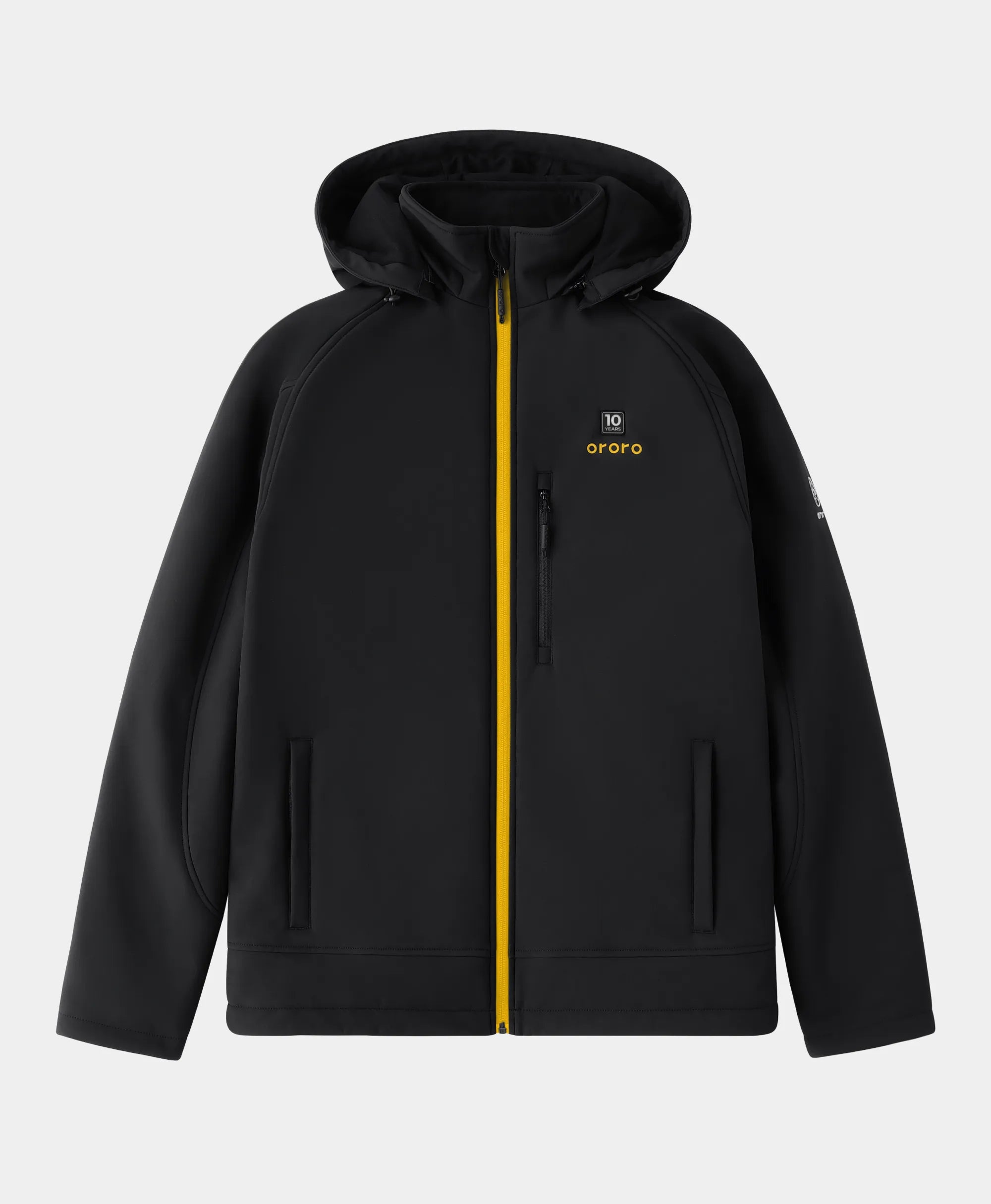 ORORO Heated Men's 4-Zone Classic Heated Jacket (10-Year Anniversary Limited Edition) - Black & Gold
