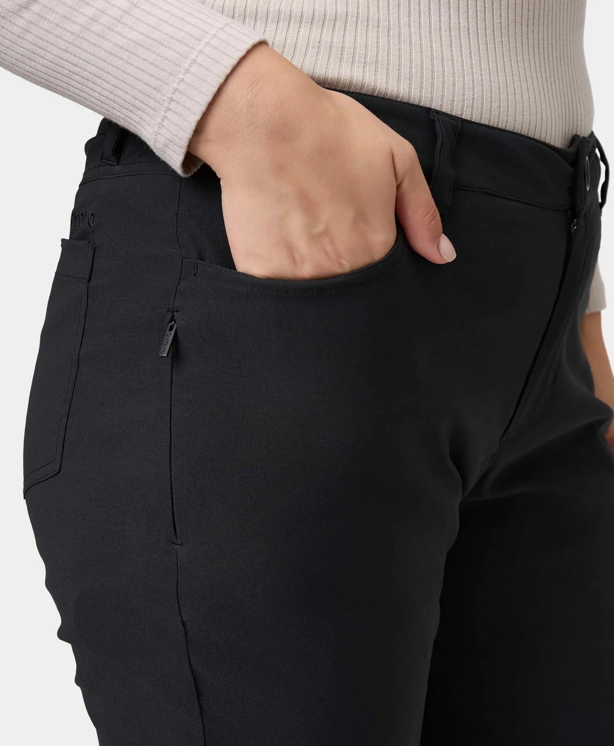 ORORO Heated Hudson Women's Heated Casual Pants (Apparel Only) - Image 6