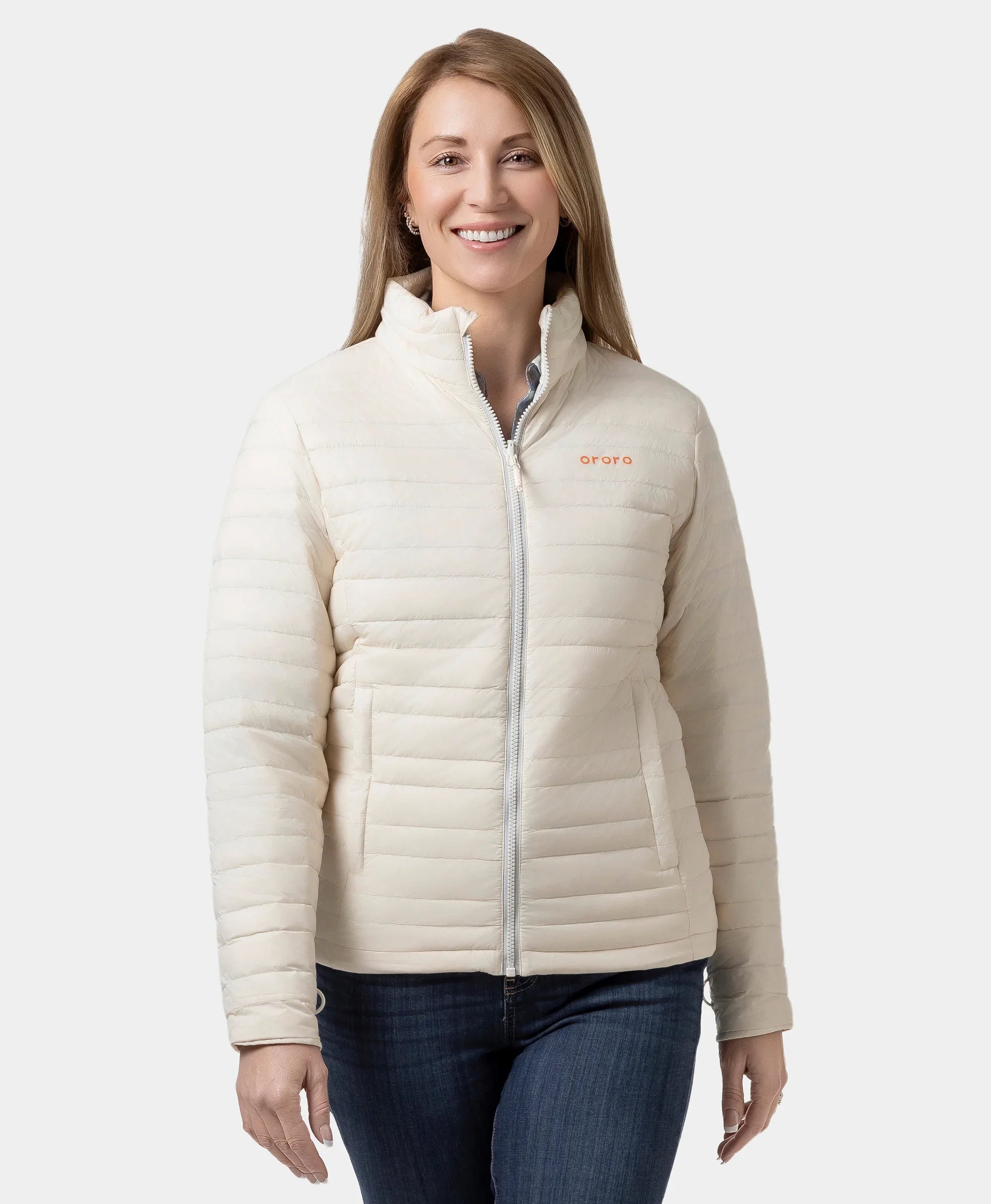 ORORO Heated River Ridge Women's 4-Zone Heated Lightweight Down Jacket (Apparel Only) - Image 19