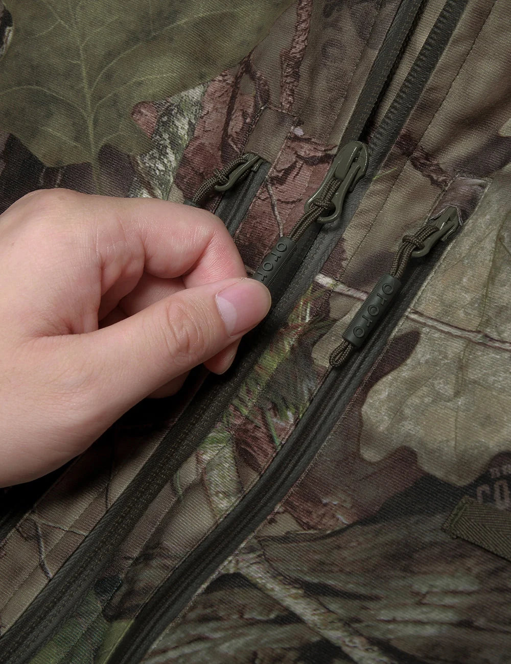 ORORO Heated Men's Heated Hunting Jacket - Camouflage, Mossy Oak® Country DNA (Apparel Only) (ORORO Heated Final Sale) - Image 9