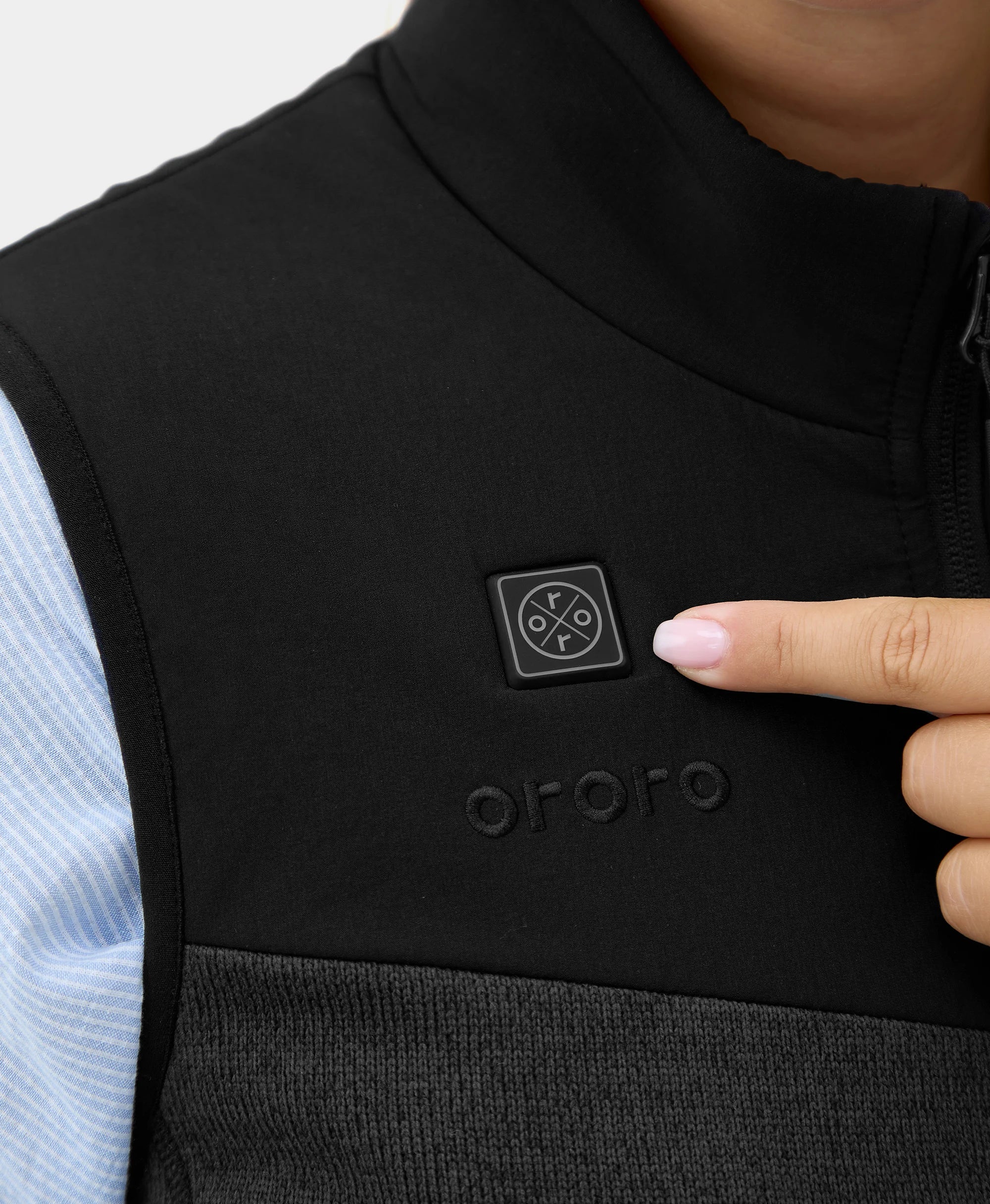 ORORO Heated Augusta Women's Heated Sweater Fleece Vest (Apparel Only) - Image 20
