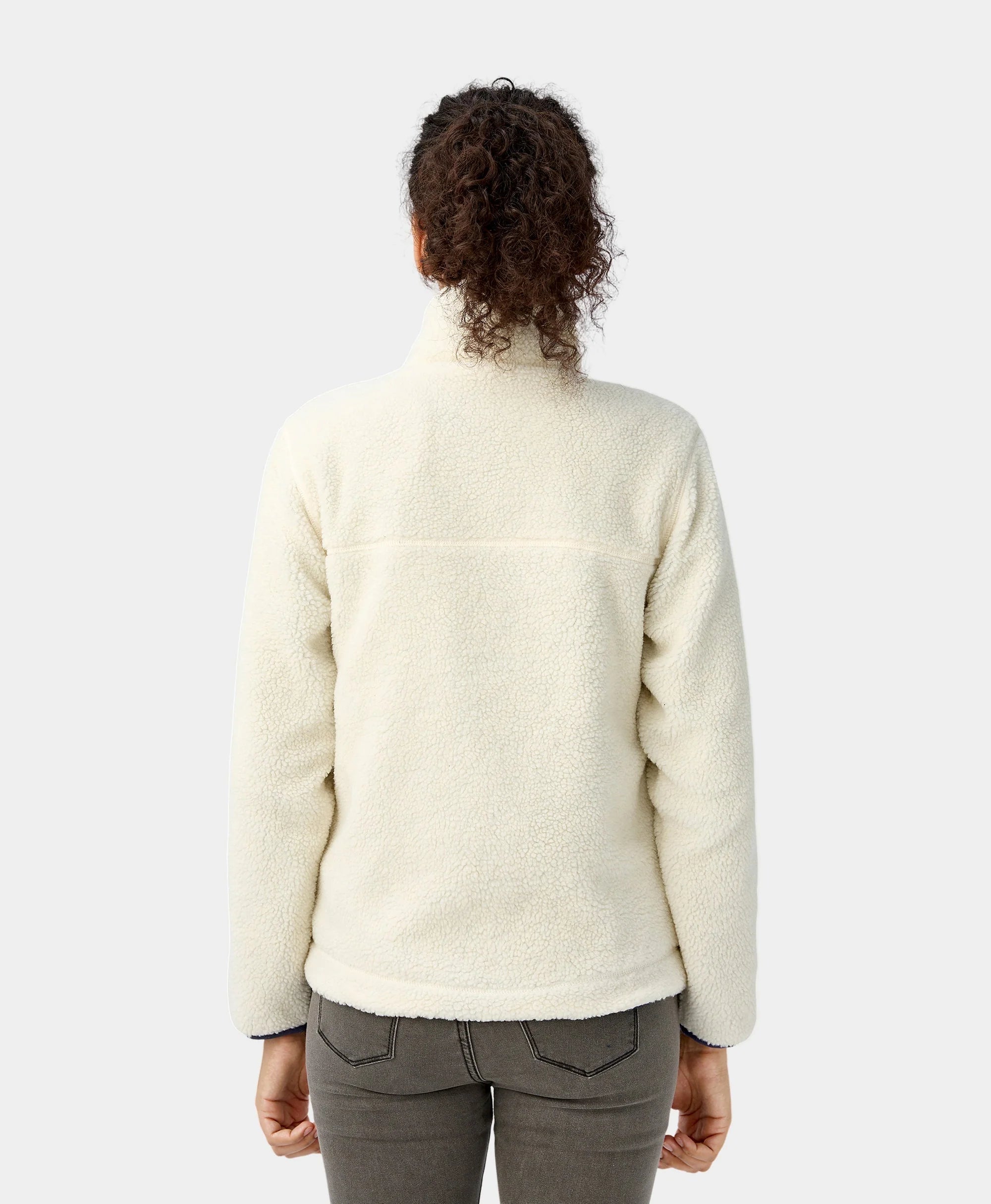 ORORO Heated Women's Colorblock Recycled Fleece Heated Jacket (Apparel Only) - Image 5