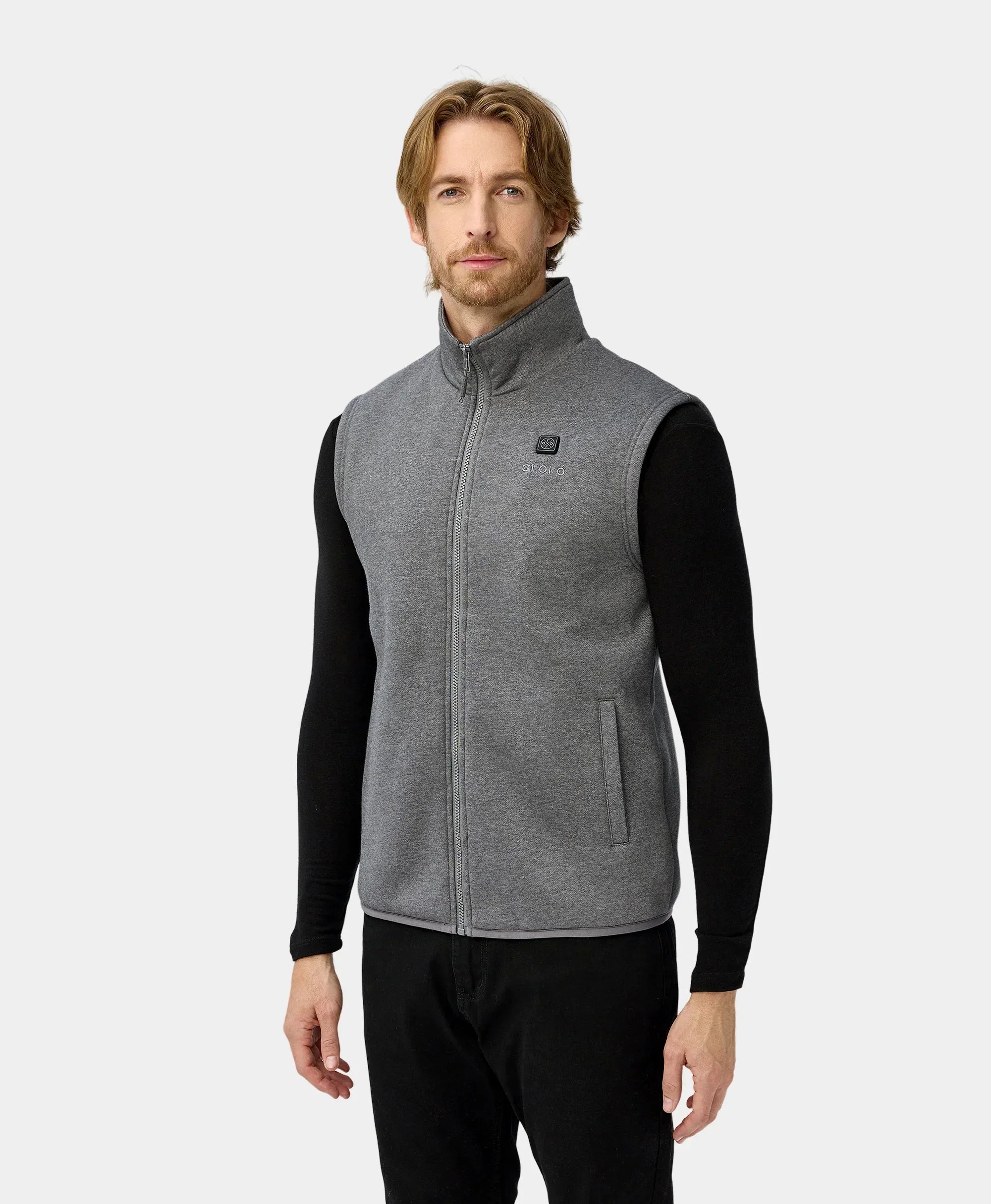 ORORO Heated Men's Heated Fleece Vest (Apparel Only) (ORORO Heated Final Sale) - Image 4