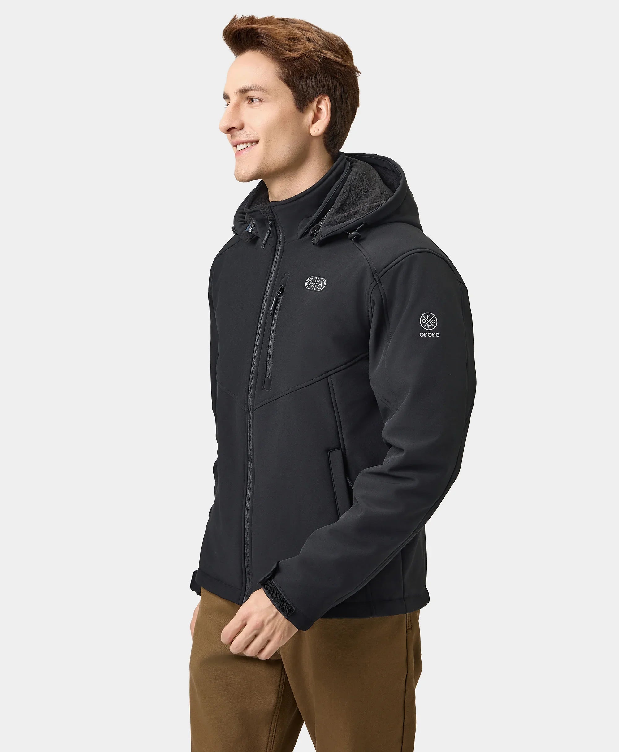 ORORO Heated (Open-box) Men's Heated Dual Control Jacket with 5 Heating Zones (Chest Heating) (Battery Set Not Included) - Image 25