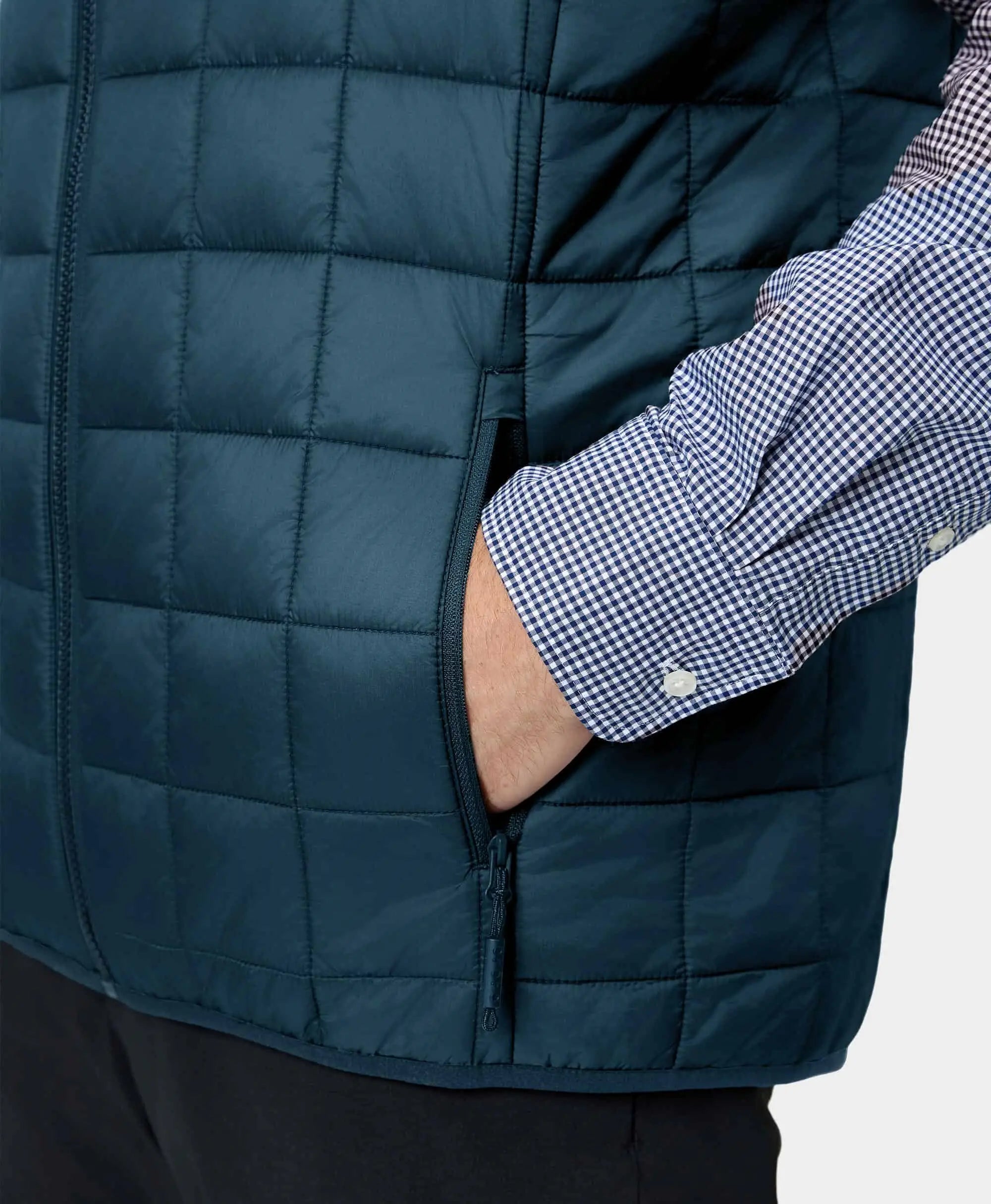 ORORO Heated (Open-box) Prism Men's 4-Zone Heated Quilted Vest (Battery Set Not Included) - Image 14