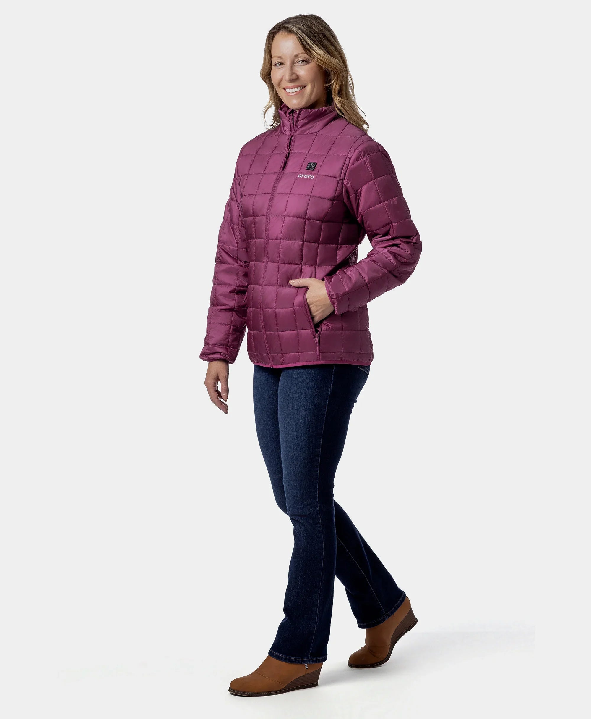 ORORO Heated Prism Women's Heated Quilted Jacket - Image 14