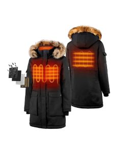 ORORO Heated (Open-box) Women's Heated Thermolite® Parka (4 Heating Zones) (Battery Set Not Included)