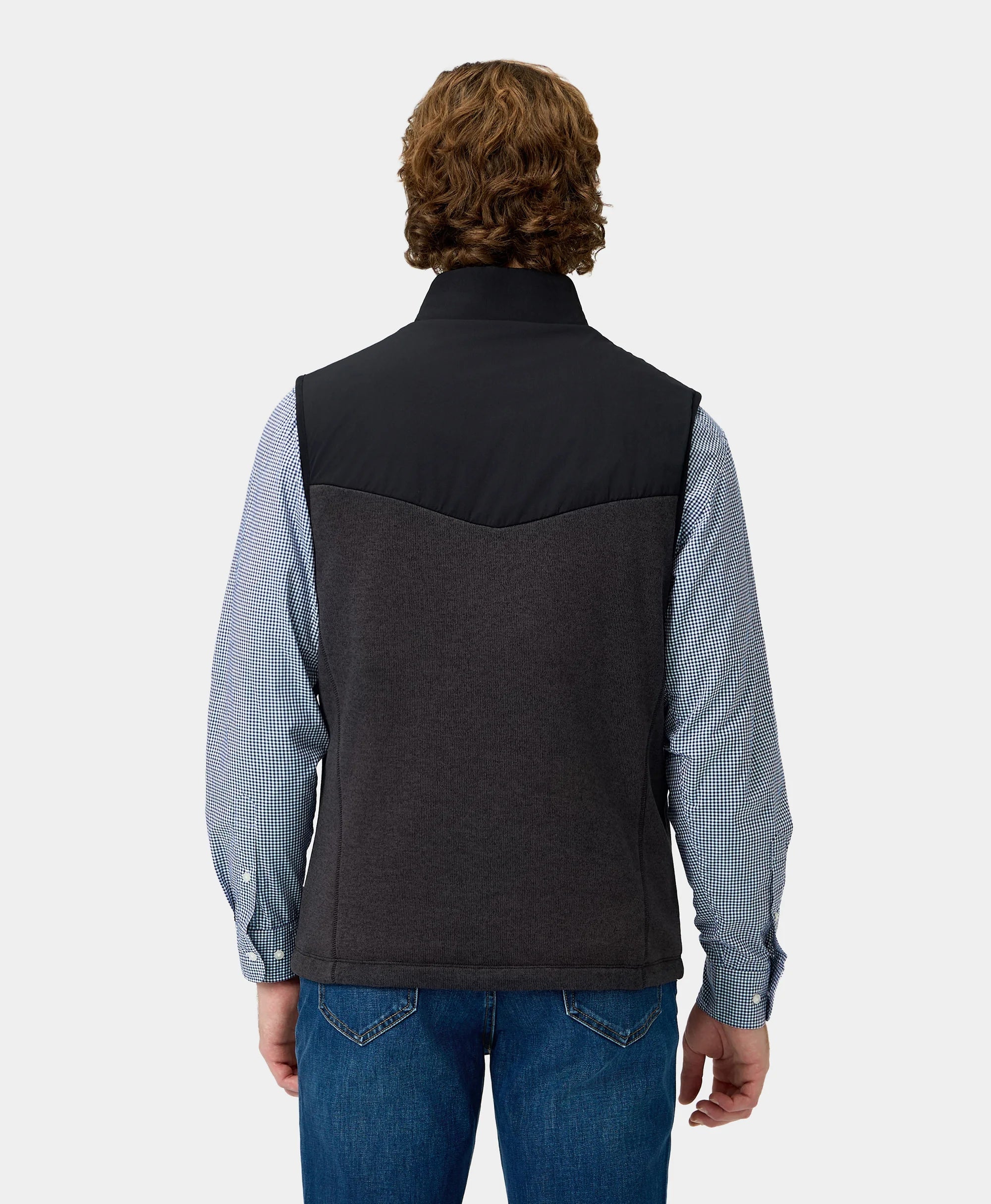 ORORO Heated (Open-box) Augusta Men's Heated Sweater Fleece Vest (Battery Set Not Included) - Image 5