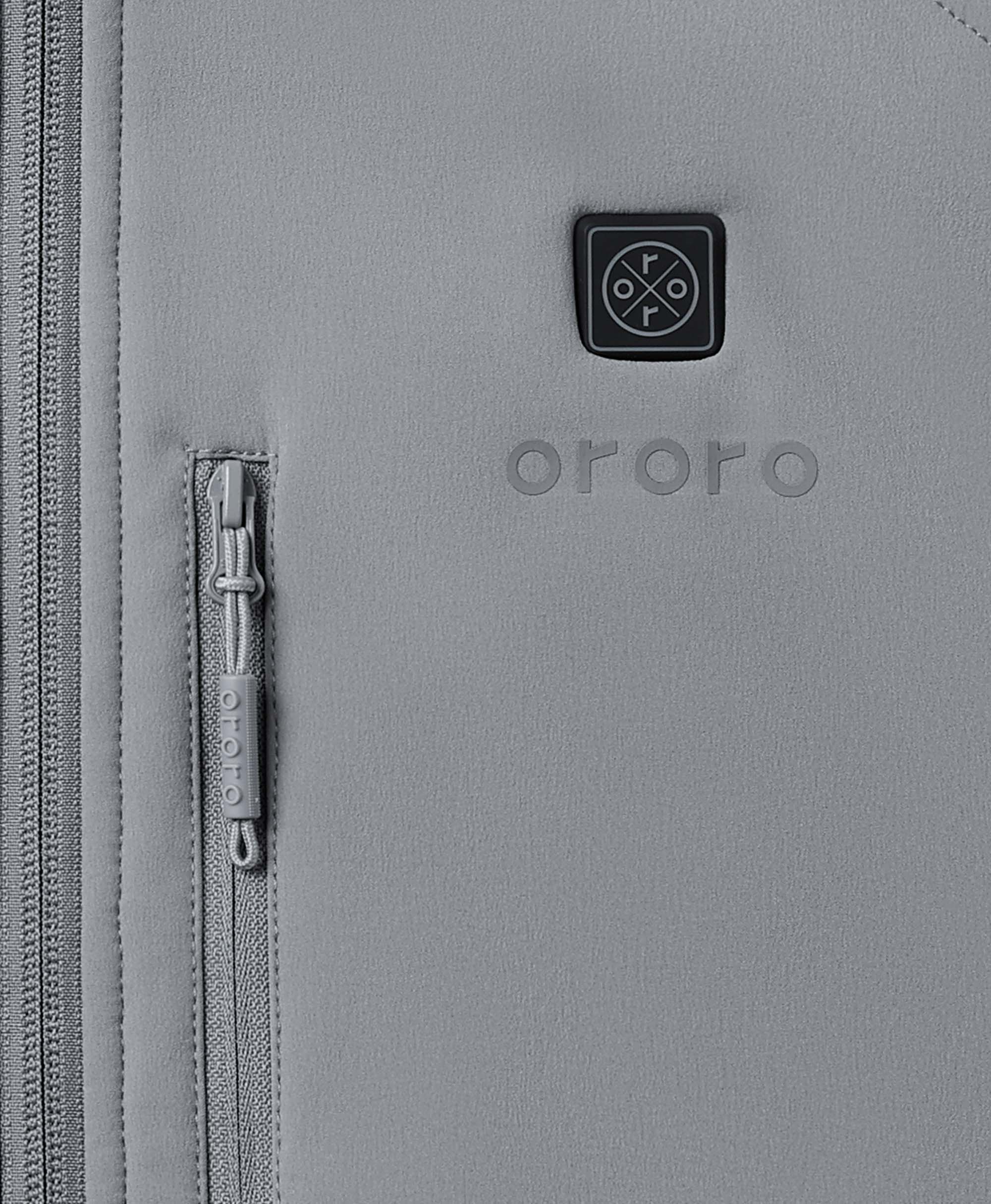 ORORO Heated Men's Heated Softshell Vest - Lower Back Heating - Image 40