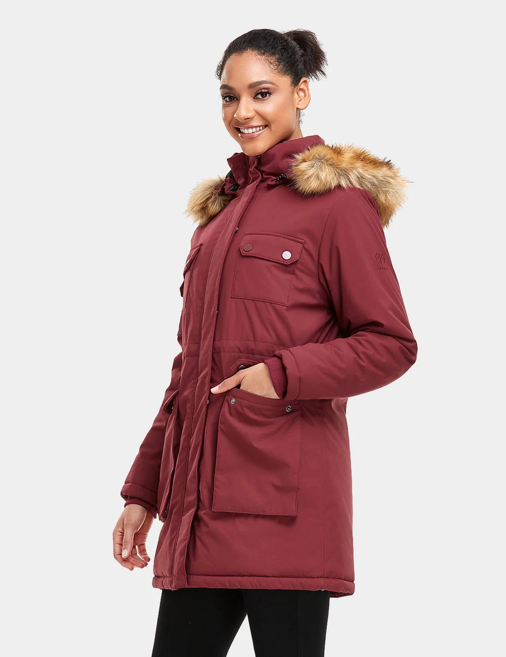 ORORO Heated (Open-box) Women's Heated Thermolite® Parka (4 Heating Zones) (Battery Set Not Included) - Image 24