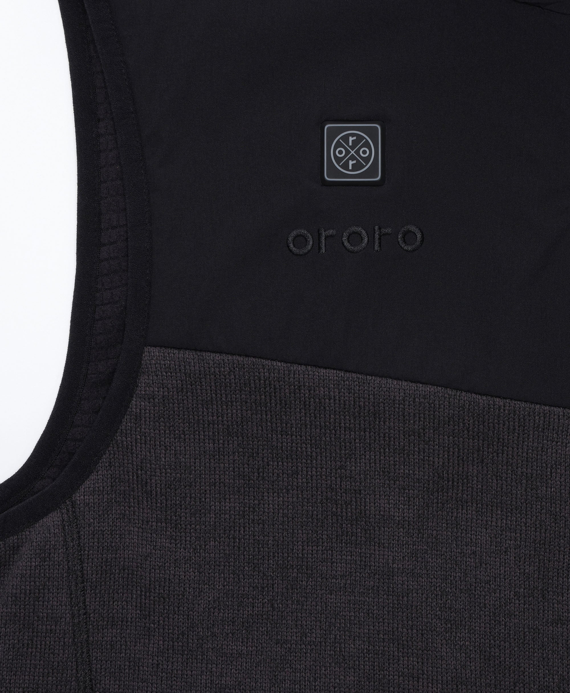 ORORO Heated Augusta Men's Heated Sweater Fleece Vest - Image 11