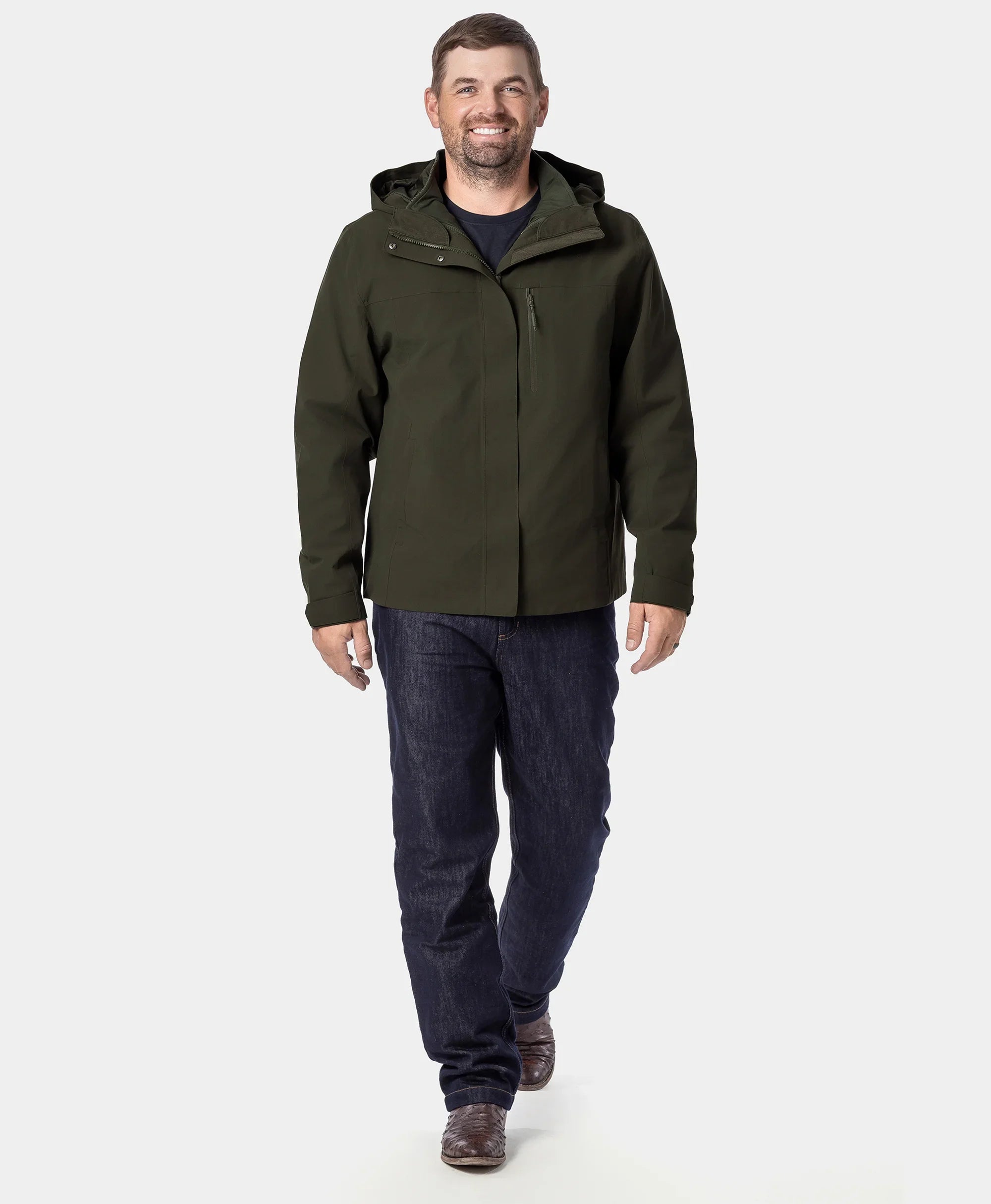 ORORO Heated River Ridge Men's Waterproof Shell Jacket - Image 13