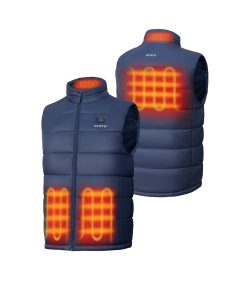 Alternative view of ORORO Heated Men's Classic Heated Vest - Blue
