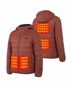 ORORO Heated (Open-box) Kids' 4-Zone Heated Lightweight Puffer Jacket (Battery Set Not Included)