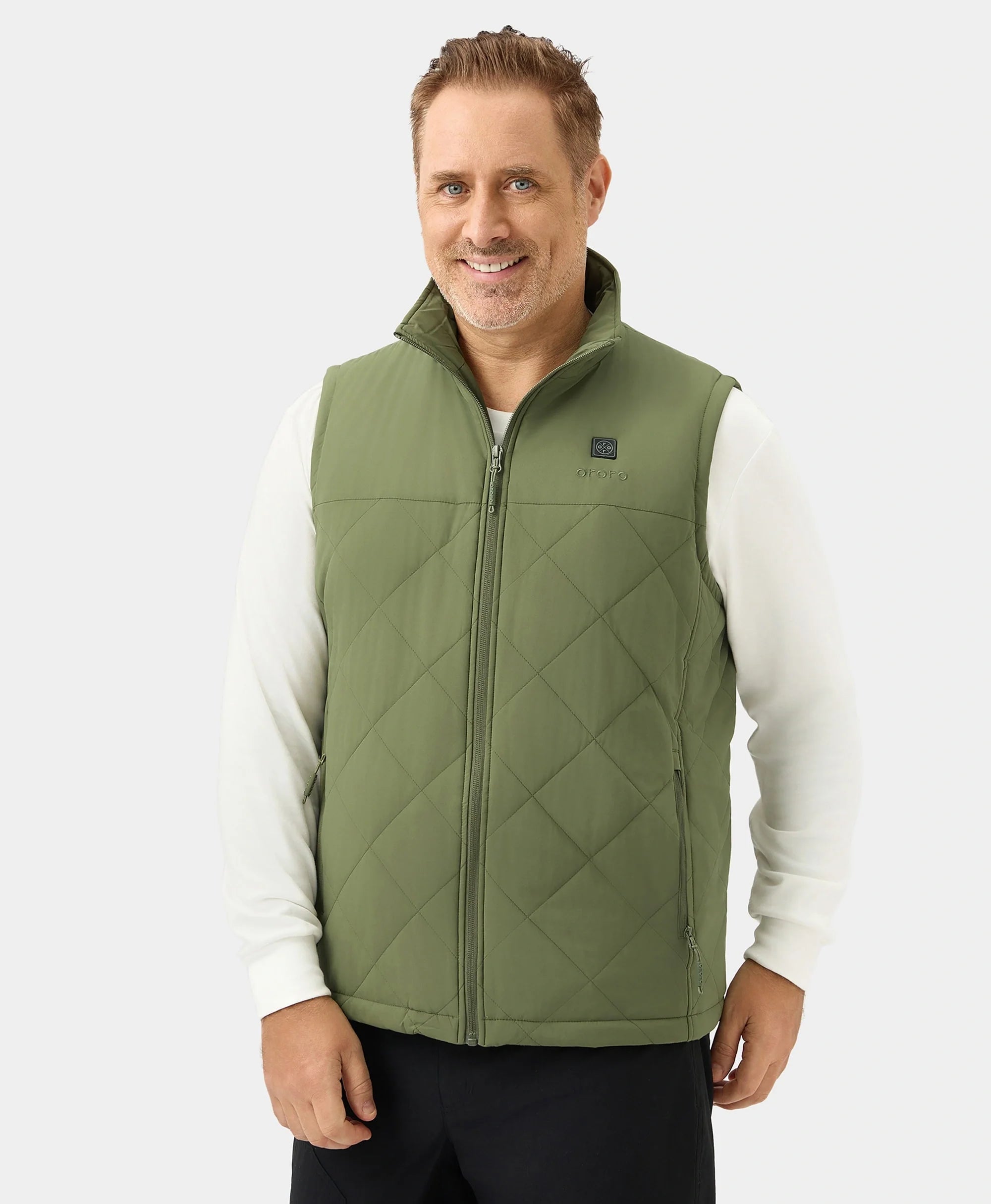 ORORO Heated Men's Heated Quilted Vest (Apparel Only) - Image 11