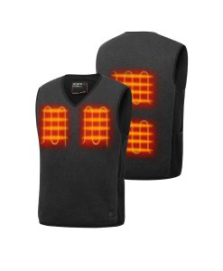 ORORO Heated (Open-box) Prestige Men's 4-Zone Heated Fleece V-Neck Liner Vest (Battery Set Not Included)