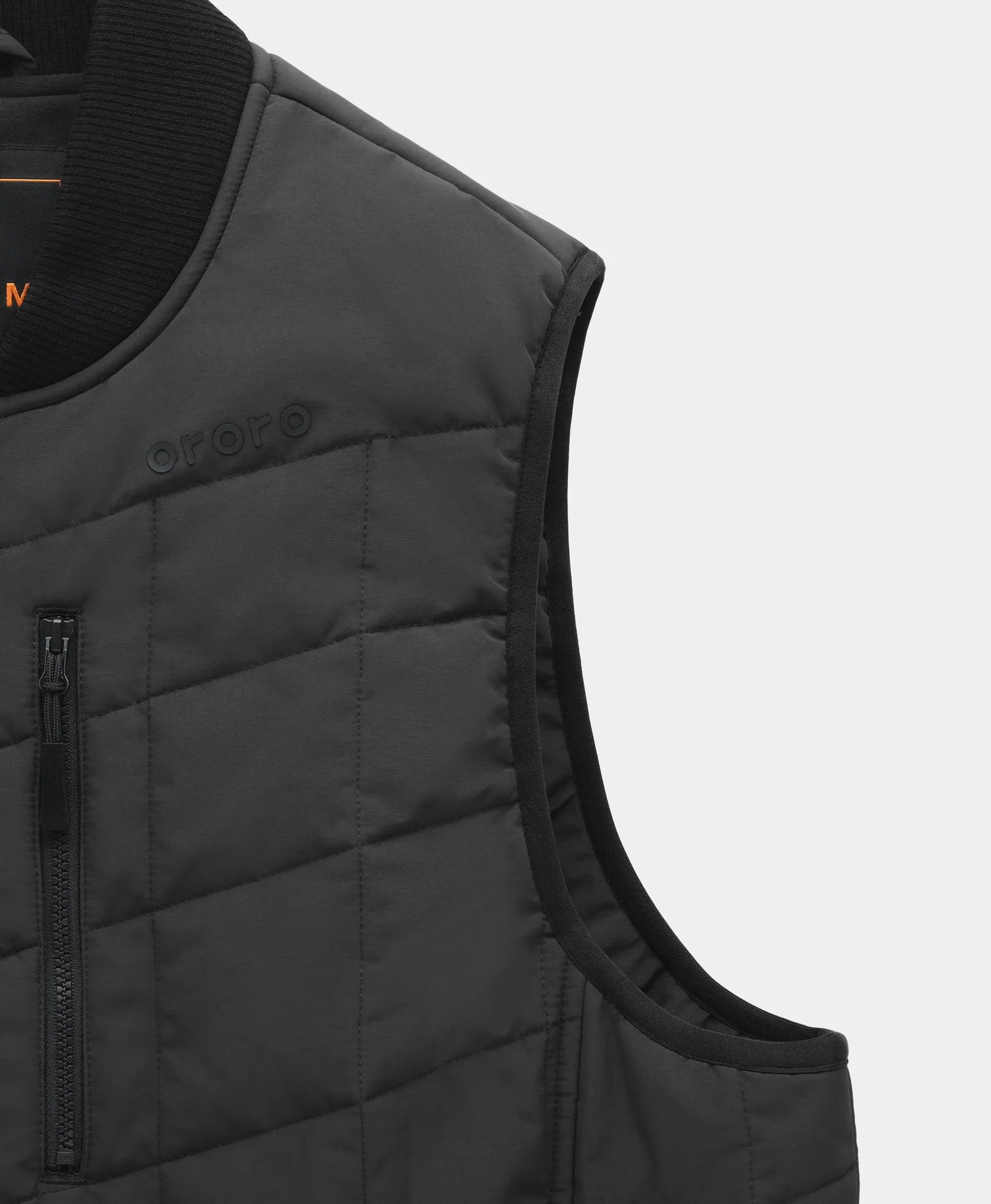 ORORO Heated Scranton Men's 5-Zone Insulated Heated Bomber Vest (Apparel Only) - Image 24