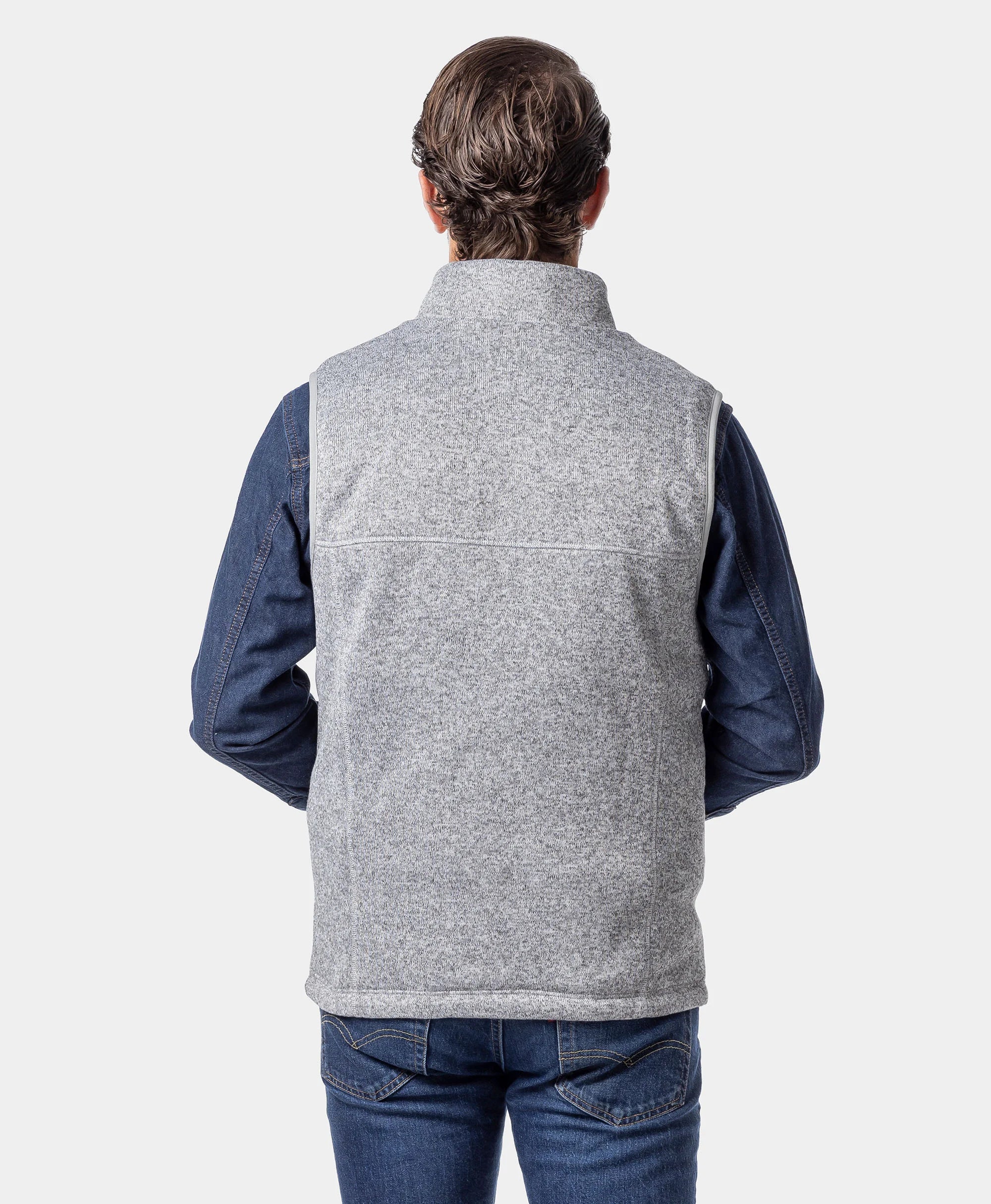 ORORO Heated Augusta Tournament ORORO Heated Men's 4-Zone Heated Sweater Fleece Vest (Apparel Only) - Image 8