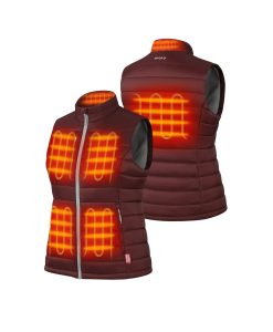 ORORO Heated (Open-box) SureWarm® Women's 6-Zone Dual-Control Classic Pro Heated Vest (Battery Set Not Included)