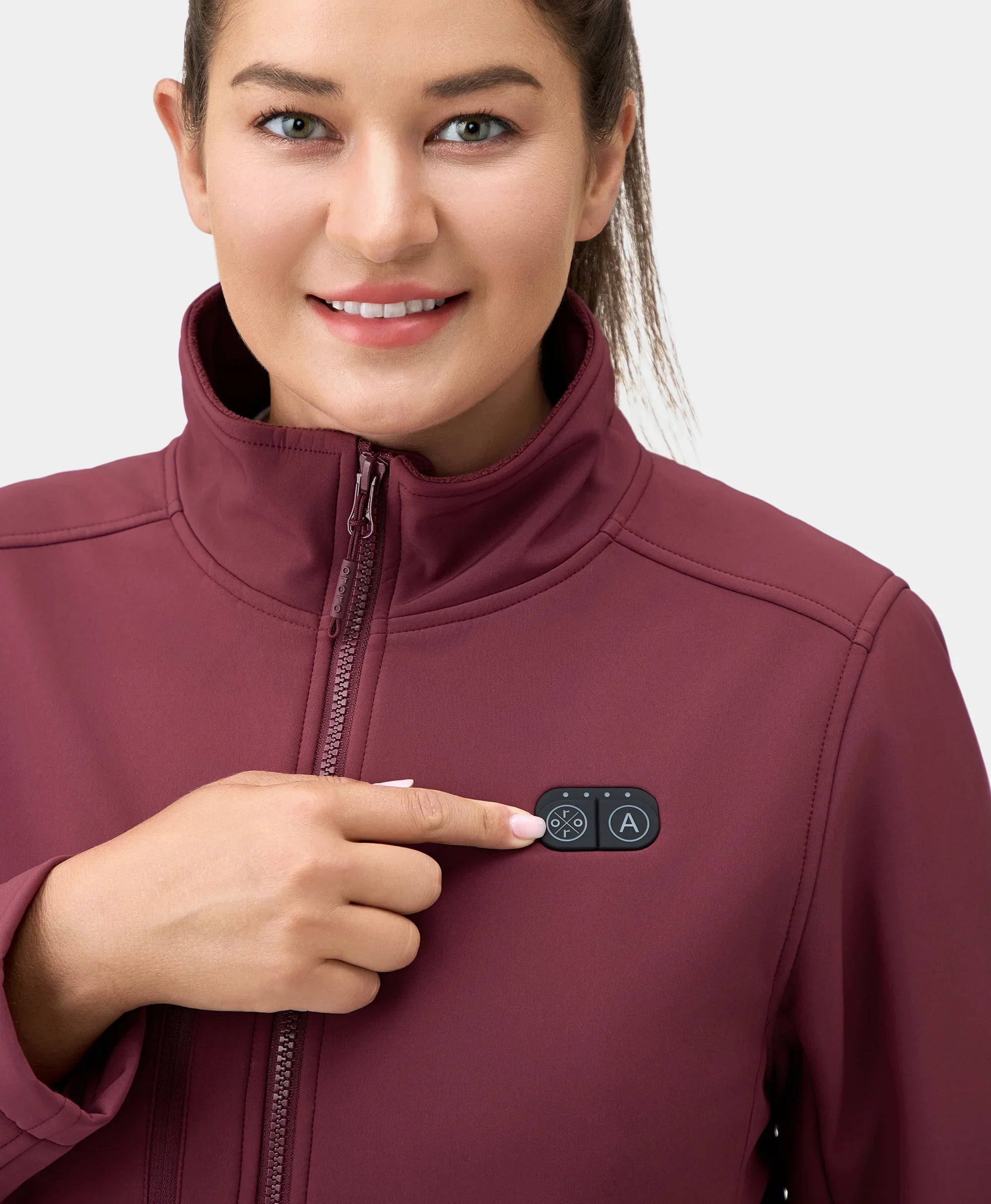 ORORO Heated (Open-box) Maverick SureWarm® Women's 6-Zone Dual-Control Heated Softshell Jacket (Battery Set Not Included) - Image 15