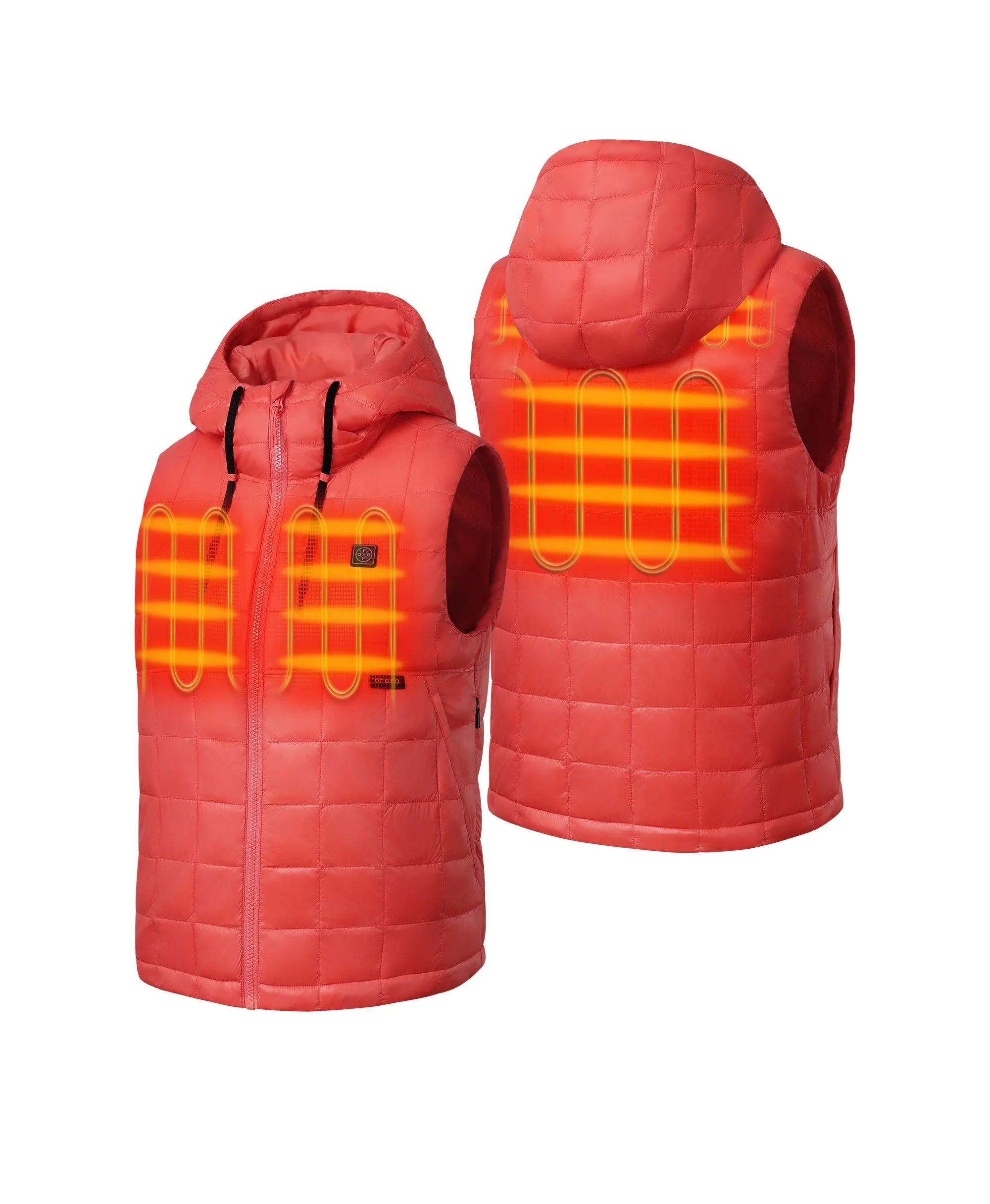ORORO Heated PuffLyte™ Women's Junior 4-Zone Hooded Heated Vest (Apparel Only) - Image 2